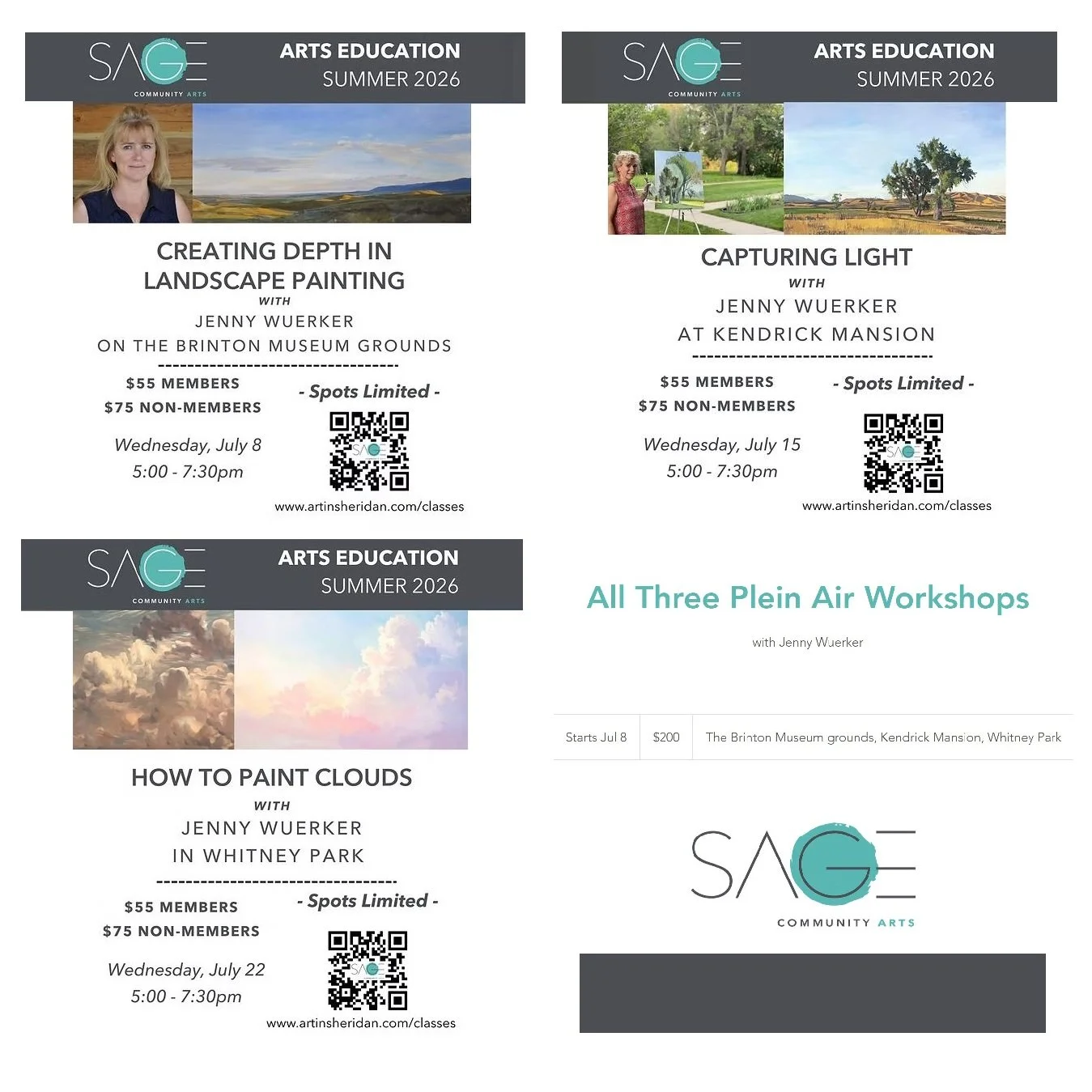 SAGE: All Three Plein Air Workshops