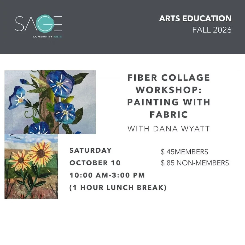 SAGE: Fiber Collage Workshop: Painting with Fabric