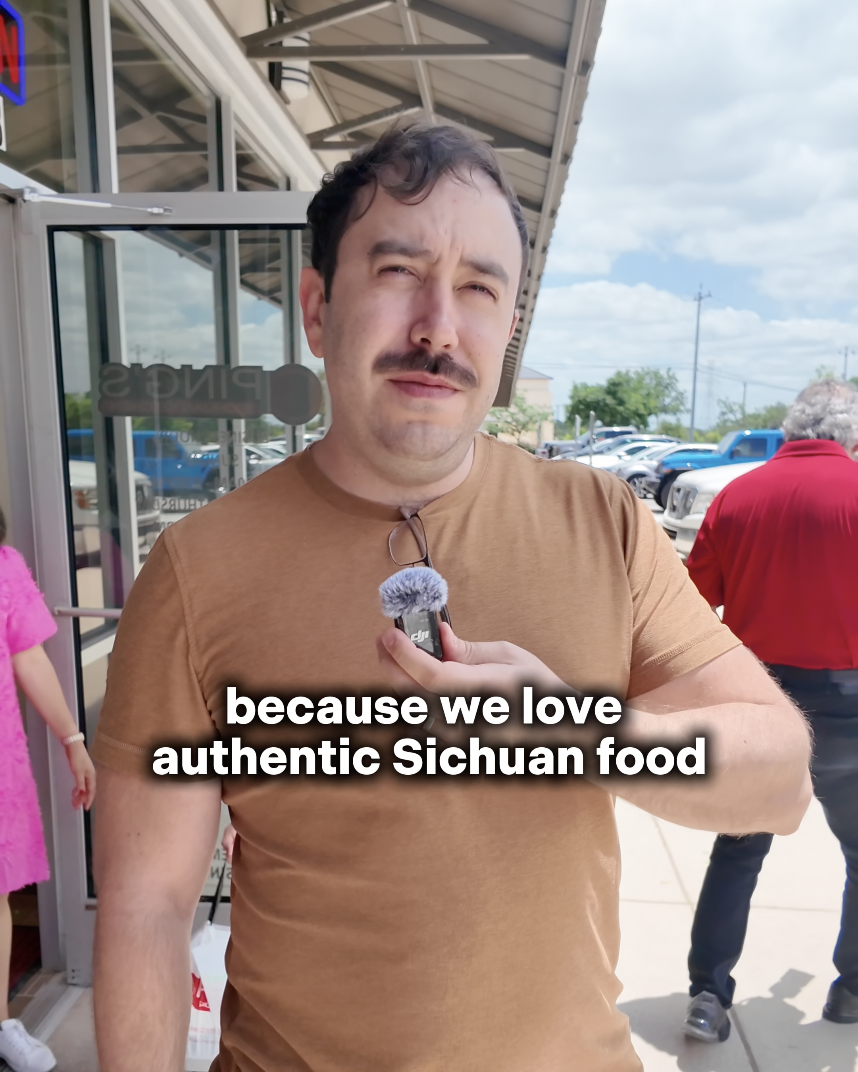 Ping's Sichuan Kitchen customer talking about how the food is so good that he drives from far away to eat it