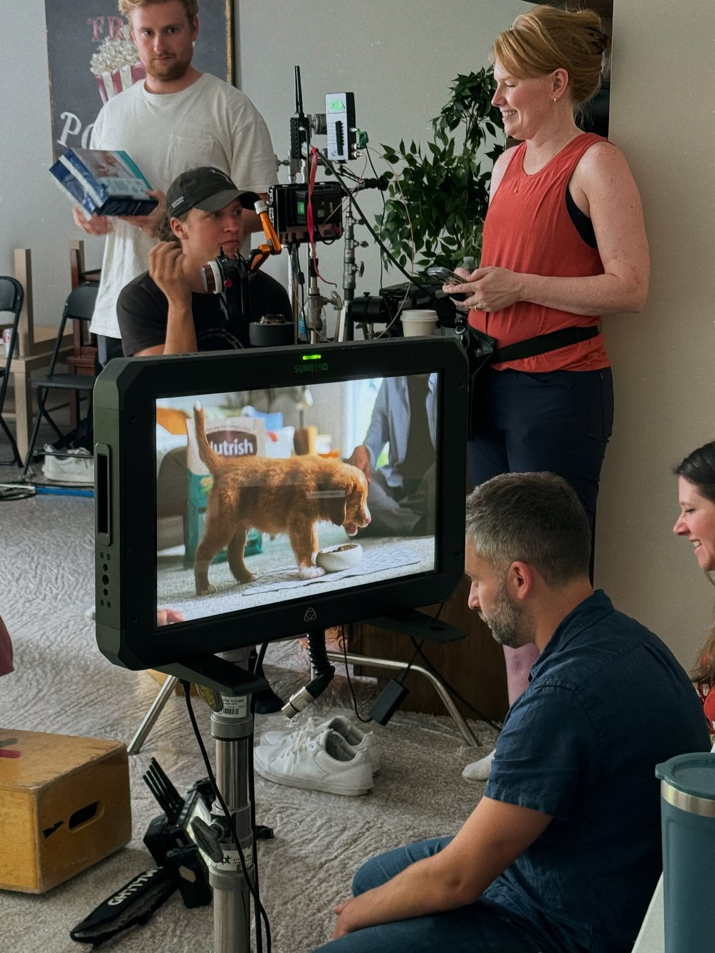 Behind the scenes with our favorite actors... puppies!!! (And gorgeous fluffy cats, too). More of our latest work for Post coming soon. 🐶♡🐱