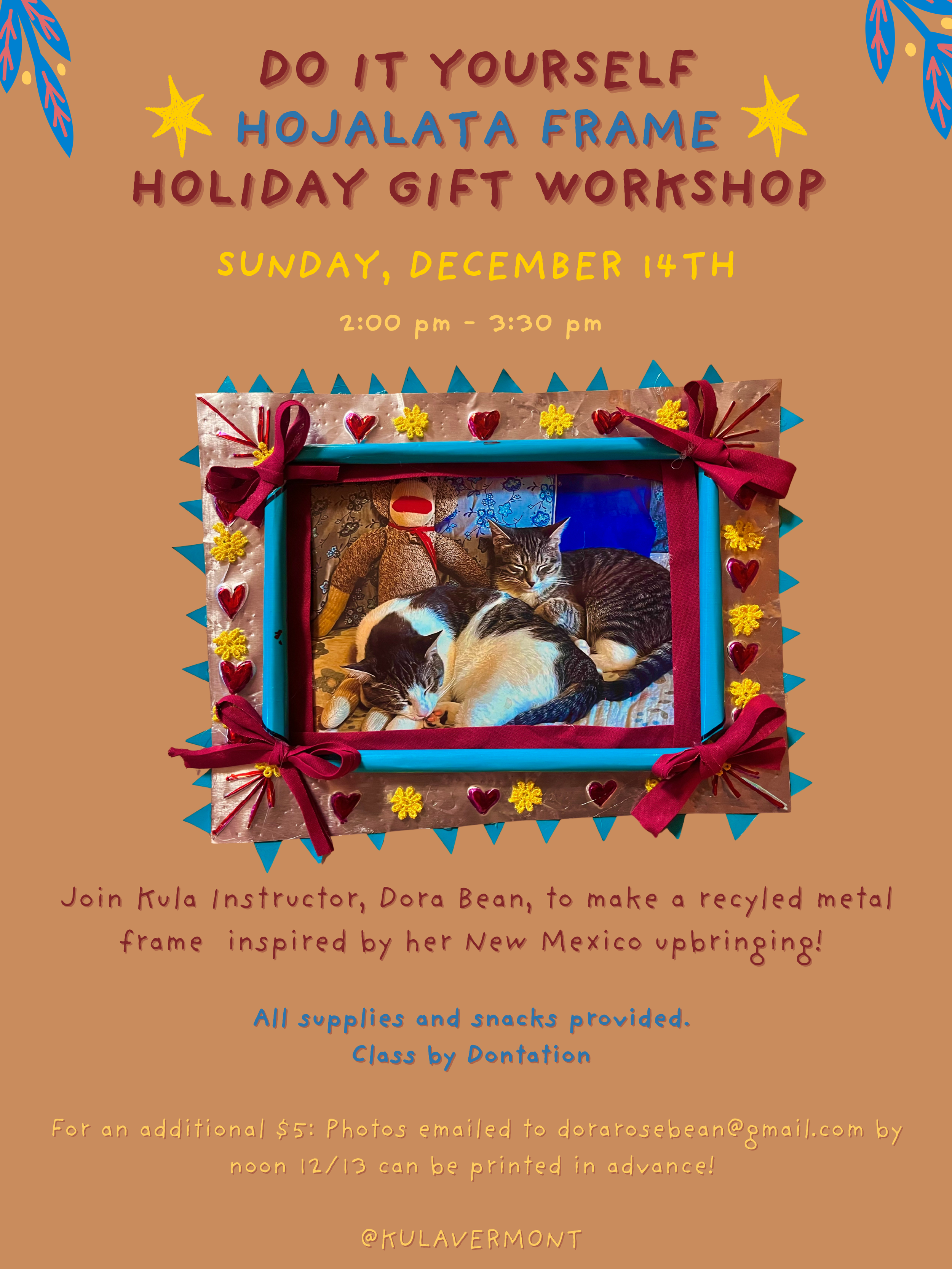 By Donation Craft Day! Decorative Mexican Tin Frames