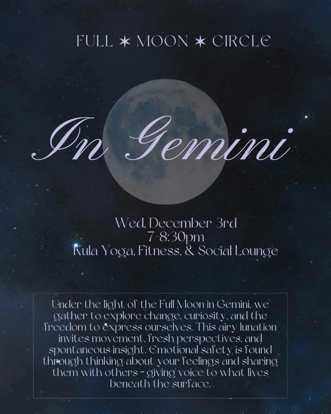 December Full Moon Circle