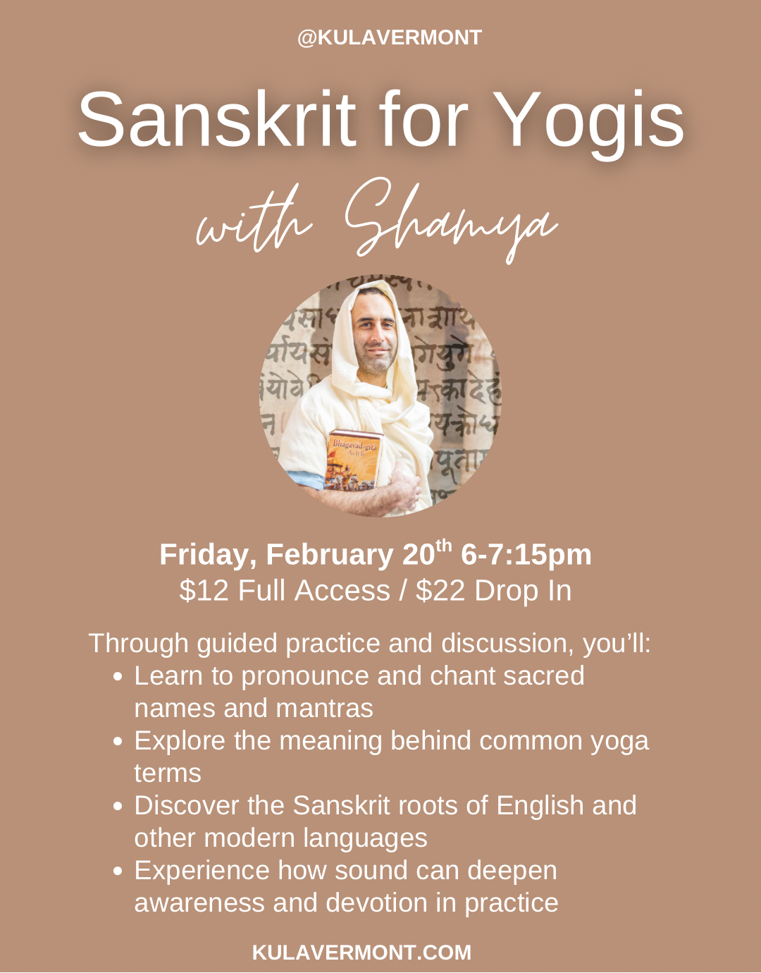Sanskrit for yogis