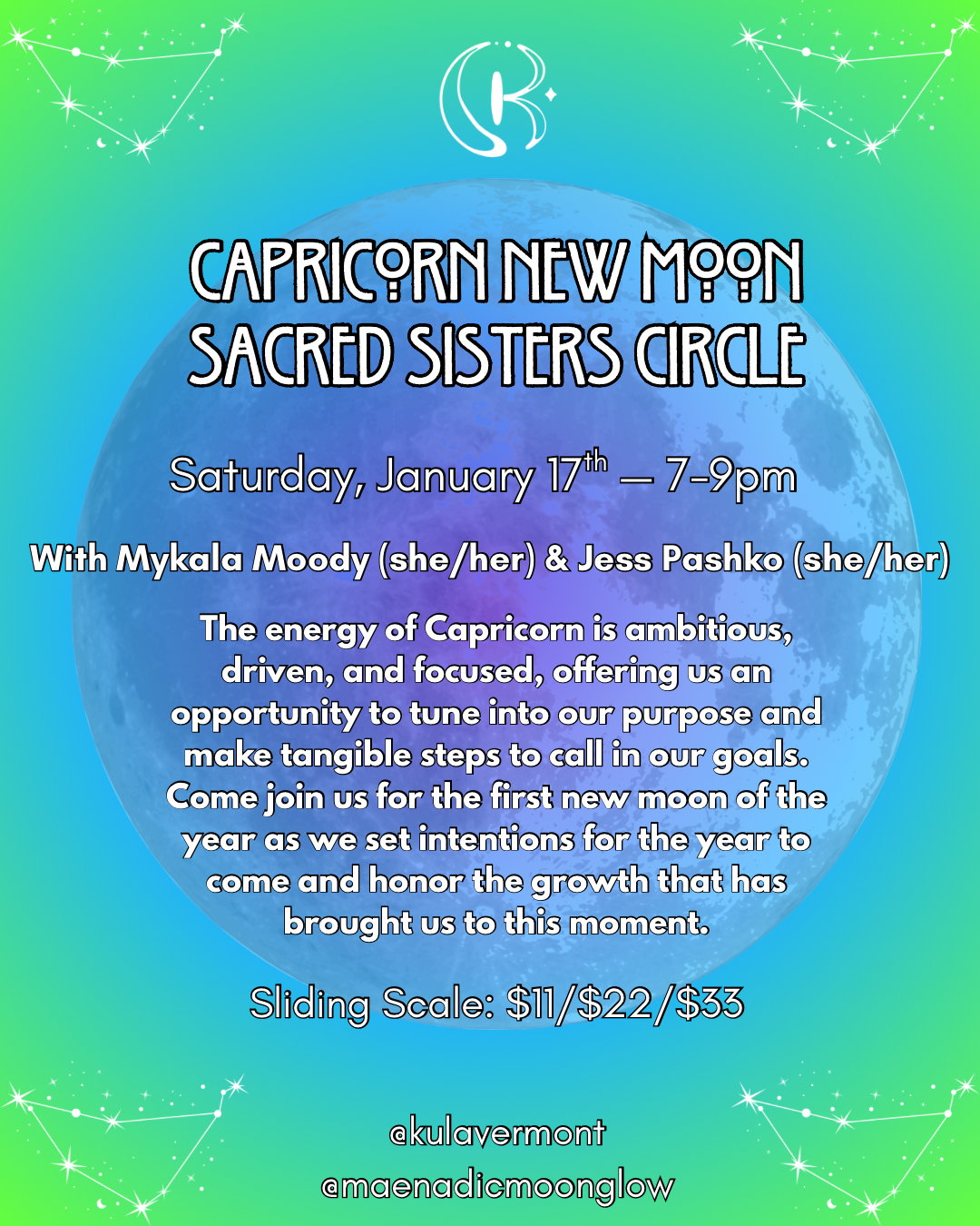 January New Moon Sacred Sisters Circle