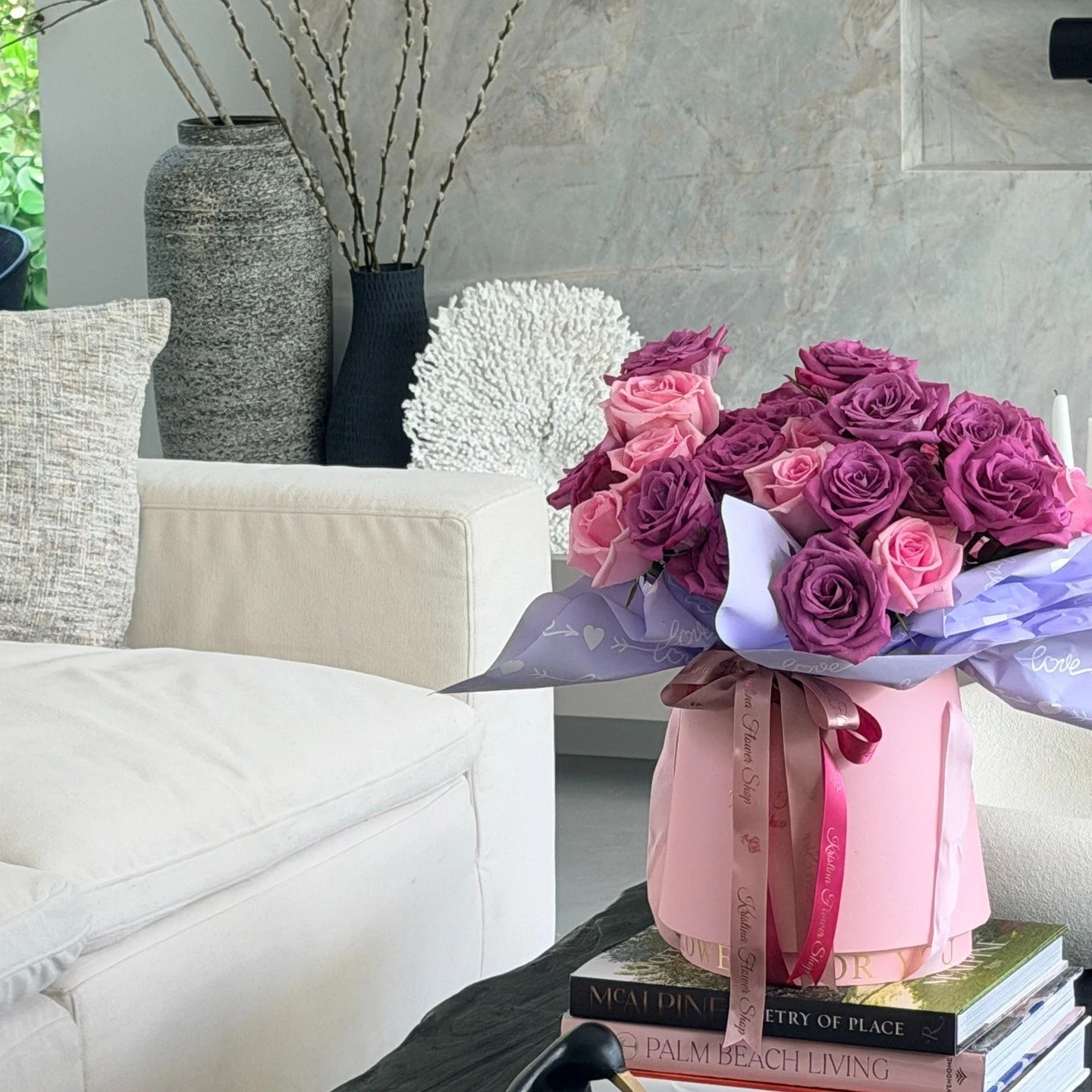 Pink and purple Birthday flowers, yes please! Thank you for the kind wishes. My biggest wish for my next spin around the sun is to be free of wild health issues. As last year was a real whirlwind. I saw my sweet mom go through a surprise attack from 