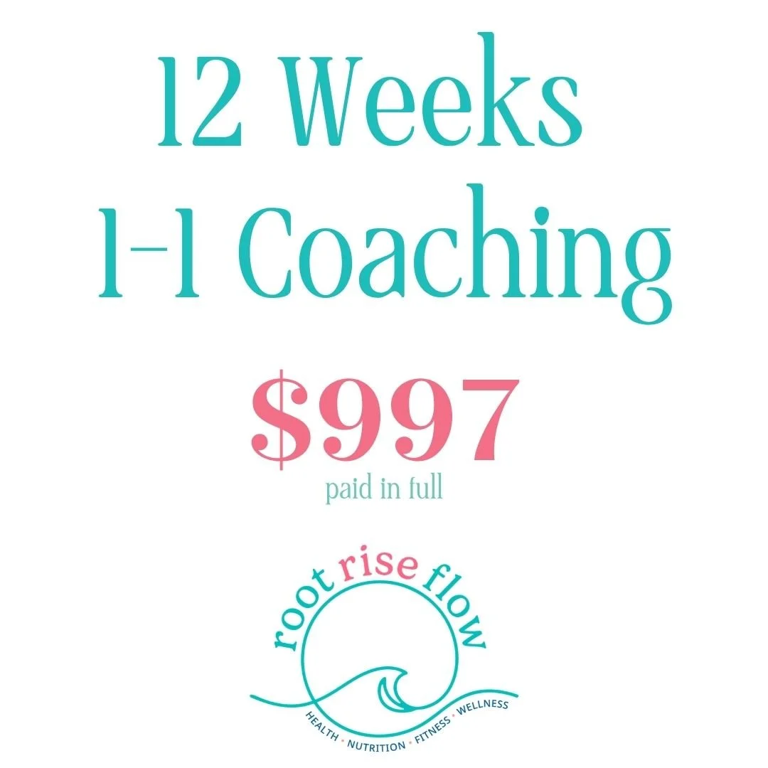 12 Week 1:1 Individualized Fitness & Nutrition Coaching (Paid in Full)