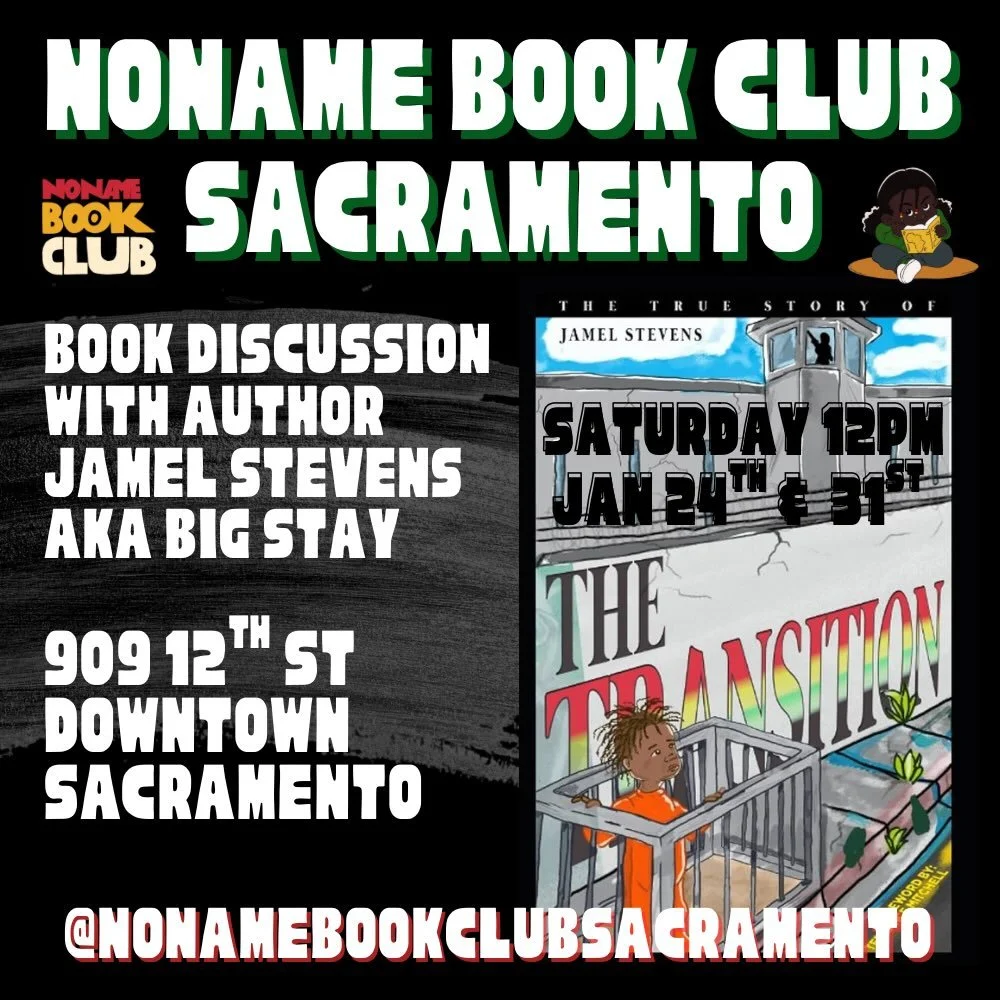 Join us for a special meeting of our book club featuring local author and prisoner human rights activist @big_stay_ as he discusses his book as well as his various documentaries that detail his life growing up in #Sacramento