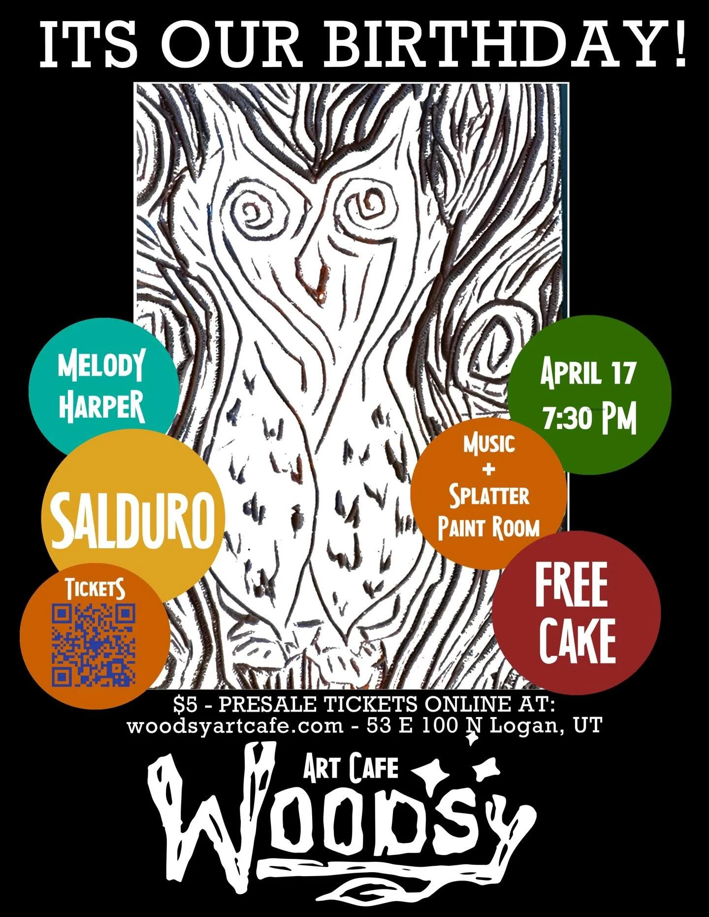 Come party with @salduro and friends! Free cake! #woodsy #party #loganutah #fun #cake