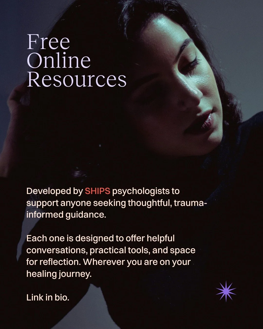 Free resources: walk don't run! 🔗 in bio 🔗

These resources have been developed by SHIPS psychologists to support anyone seeking thoughtful, trauma-informed guidance. Each one is designed to offer helpful conversations, practical tools, and space f