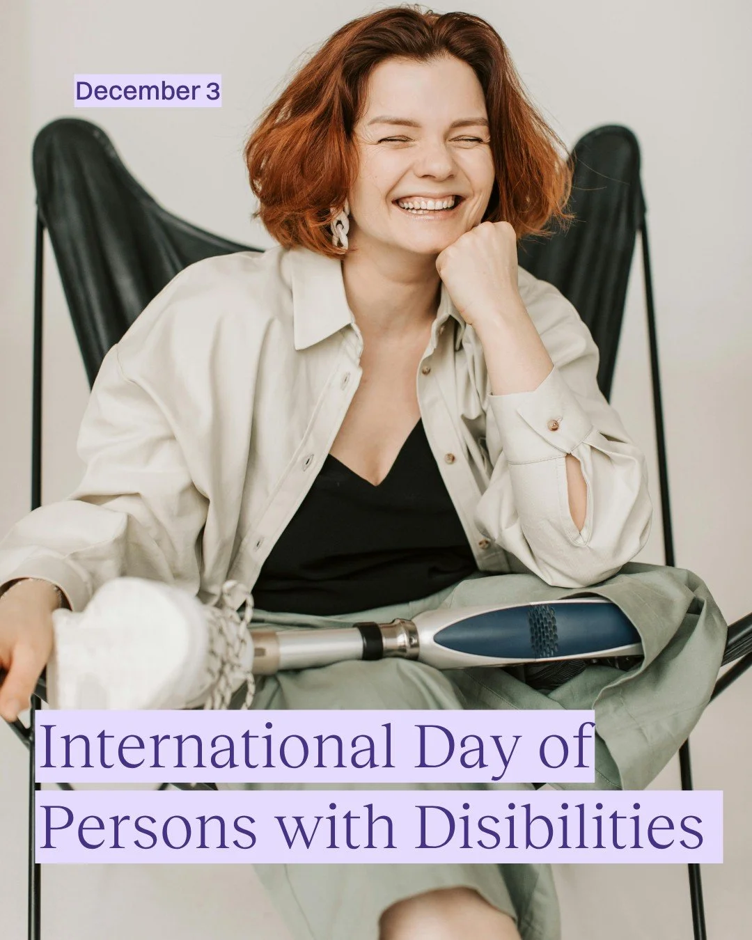 Happy International Day of Persons with Disabilities! 💜

Today we highlight the importance of challenging the ableist stereotype that people with disabilities are not s*xual beings. 

#SexualHealthPsychology #Psychology #SexTherapy #MentalHealth