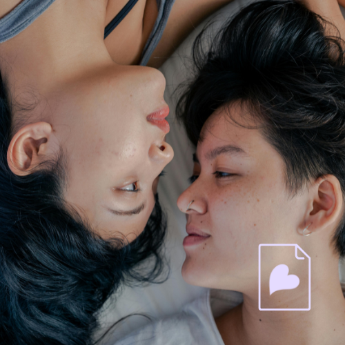 two people facing toward each other