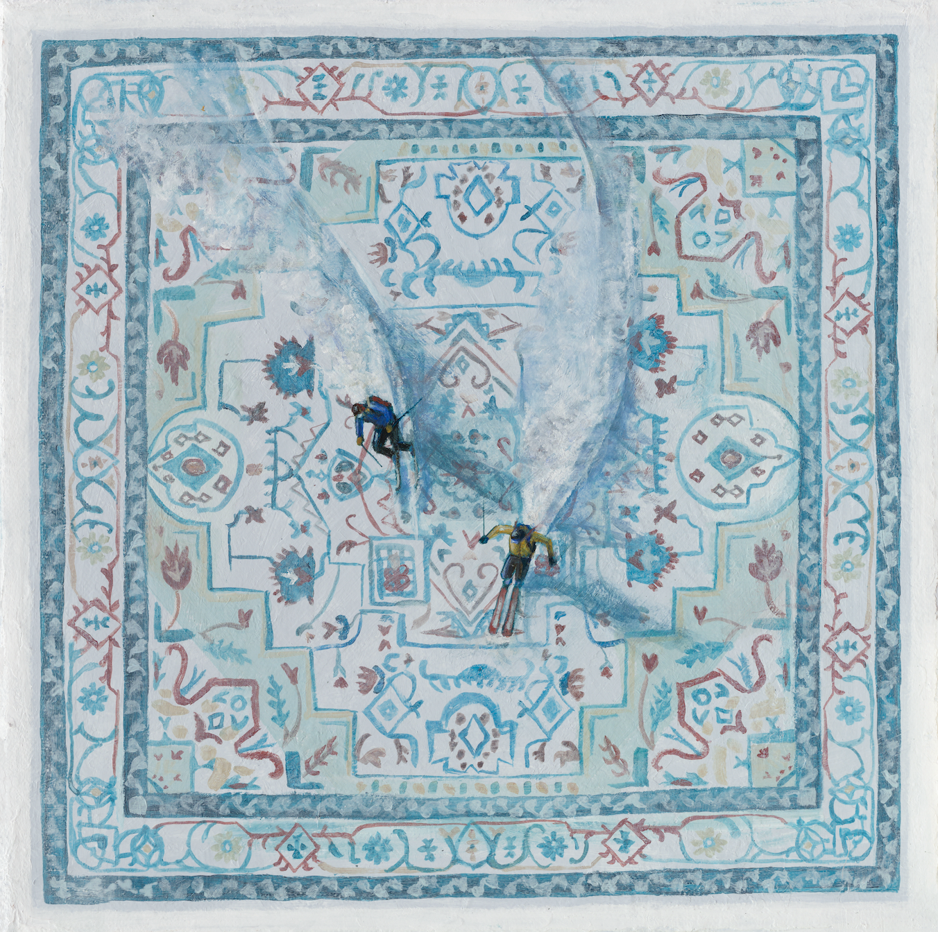 Some Friends on a Pow Day // Original Painting