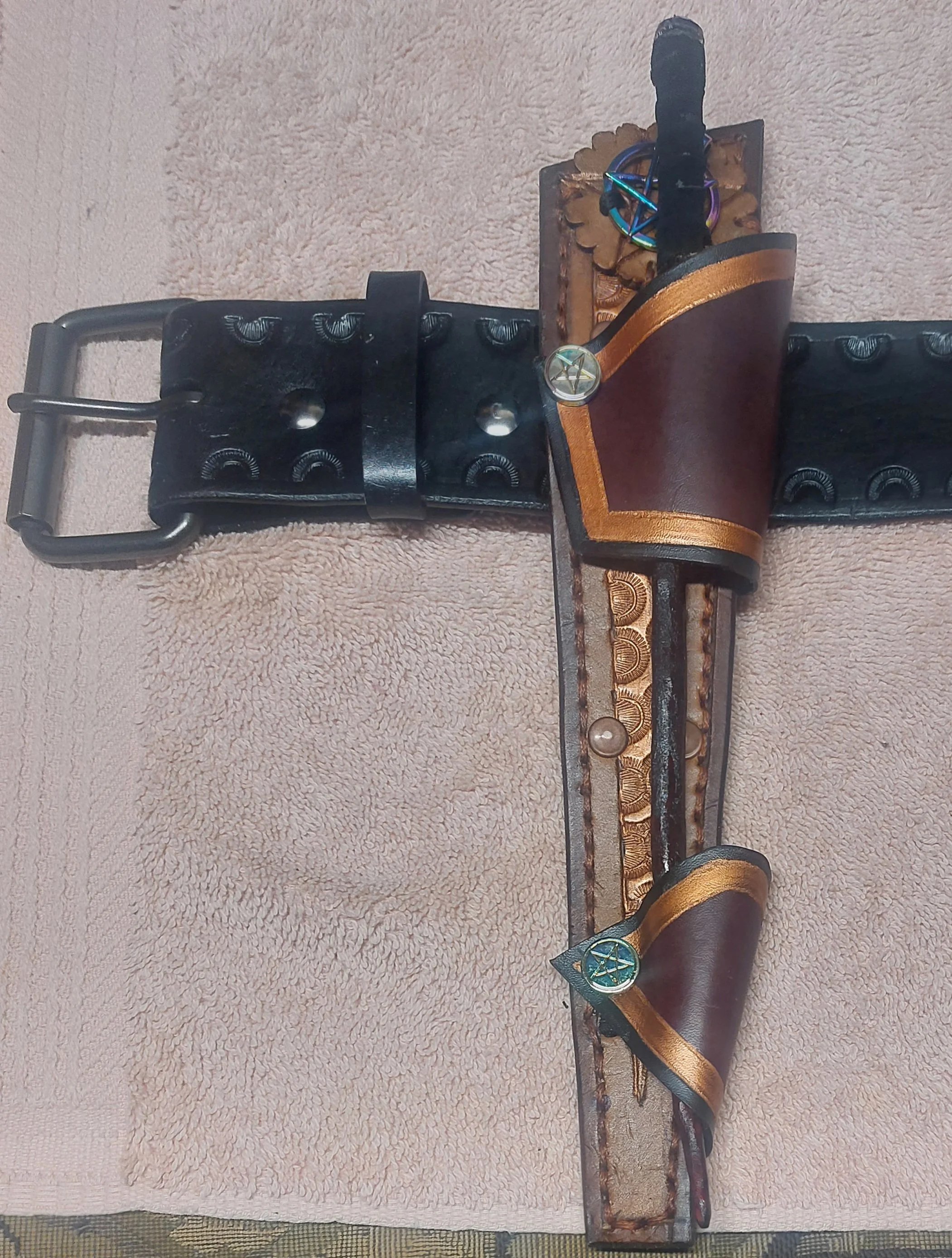 holster rainbow pentacles with belt.jpg