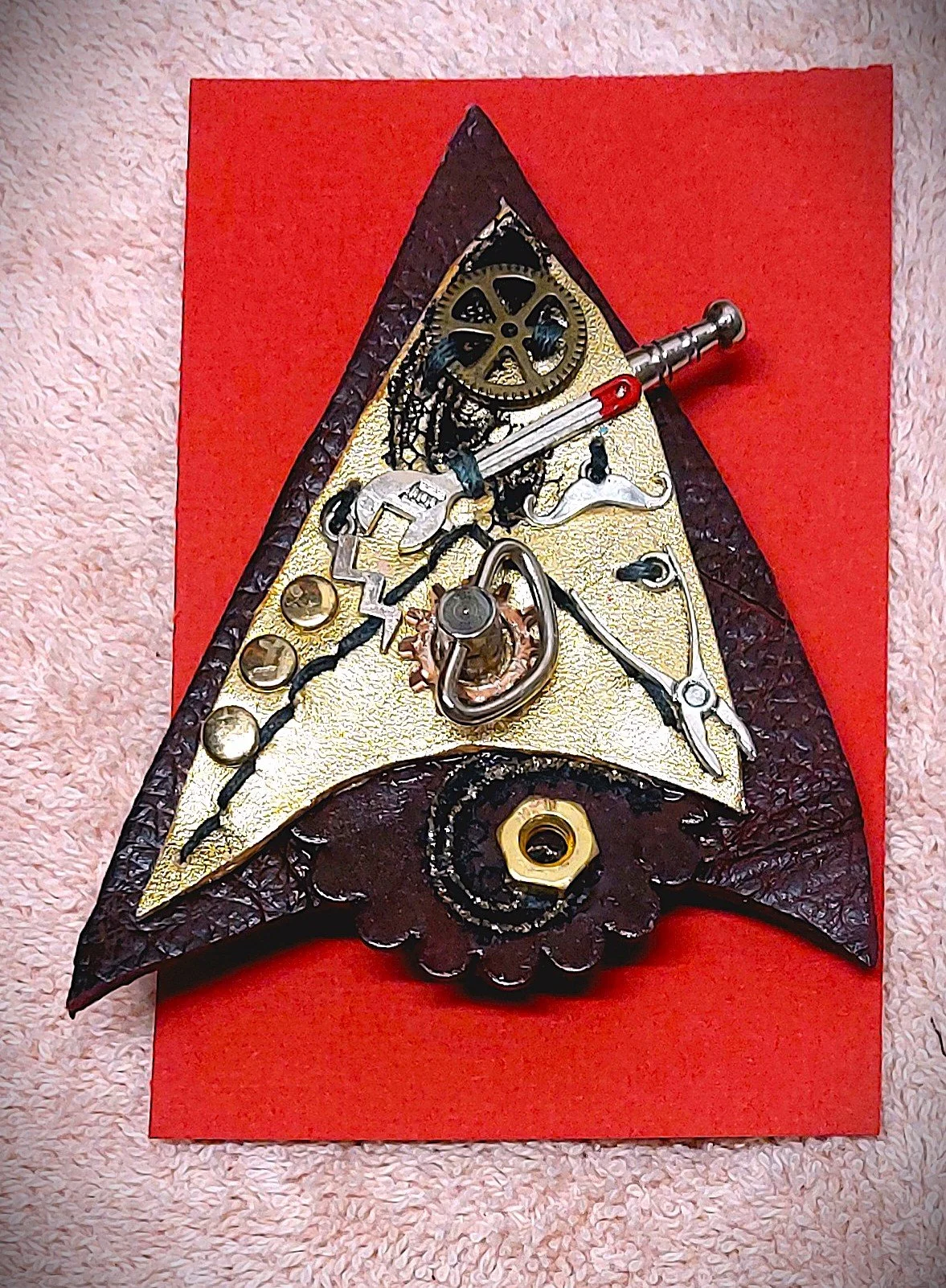 Steamtrek Delta Communicator Engineering Badge 26 Unique 2