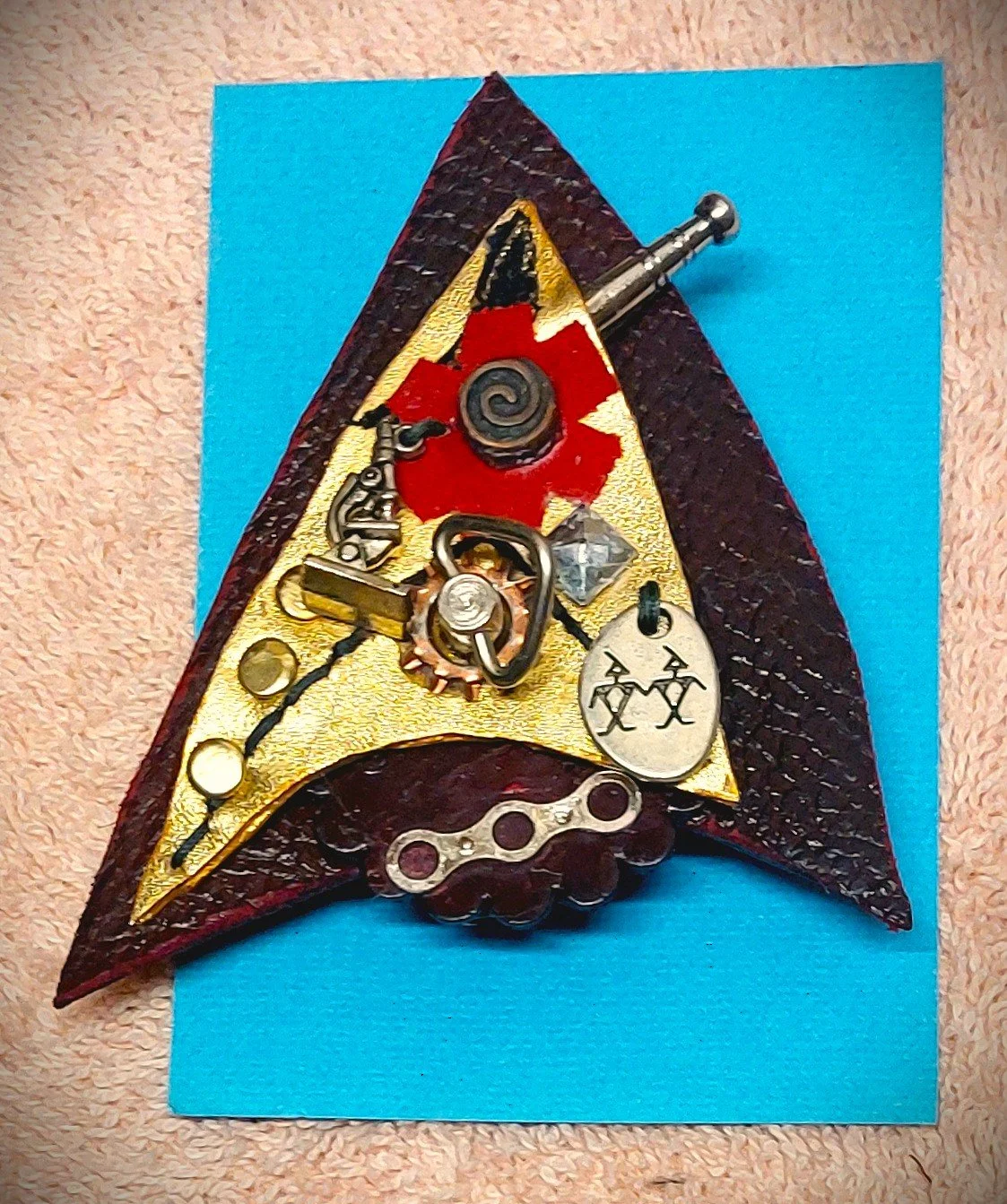 Steamtrek Delta Communicator Medical Officer Badge 26 Unique 2