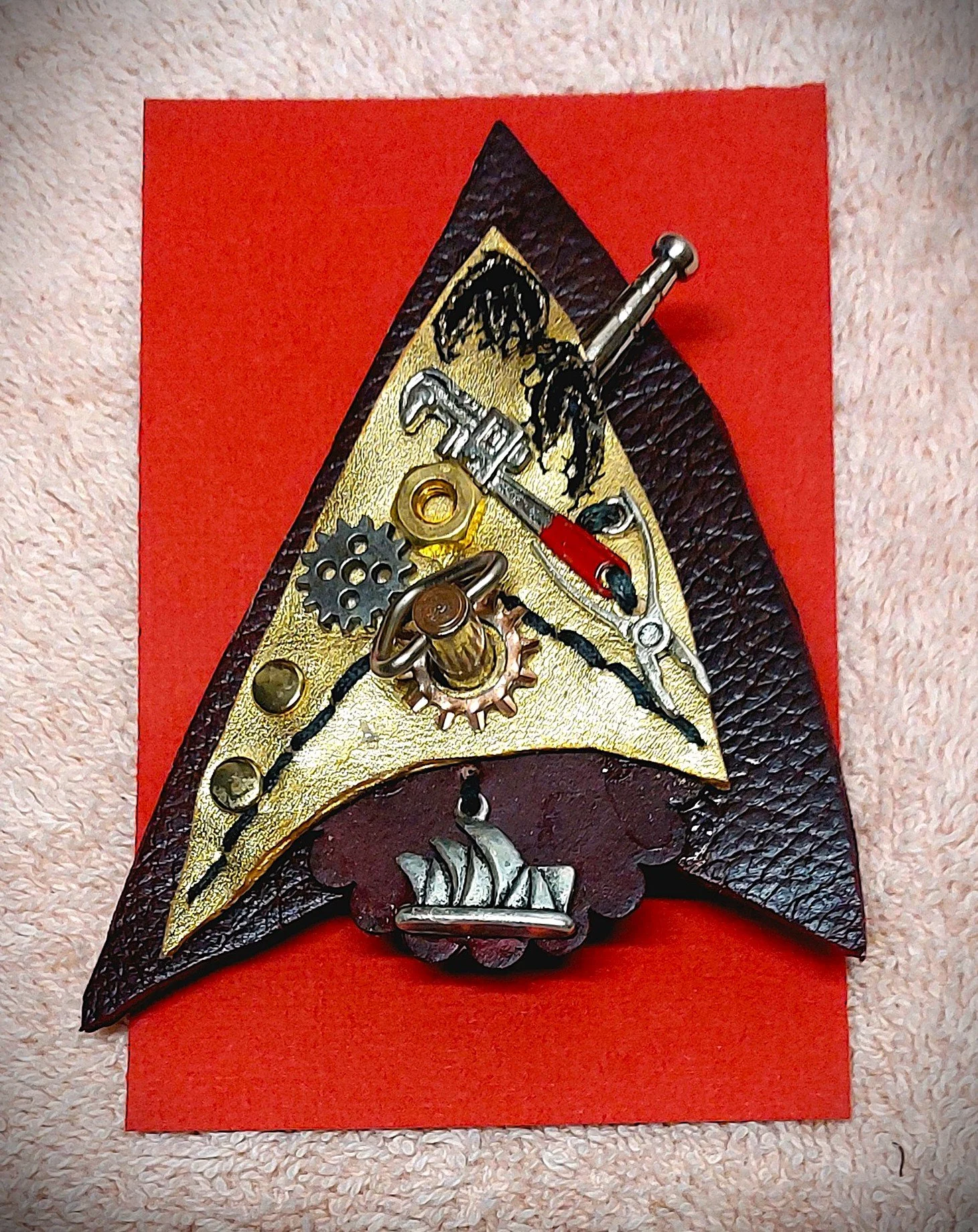 Steamtrek Delta Communicator Engineering Badge 26 Unique 1