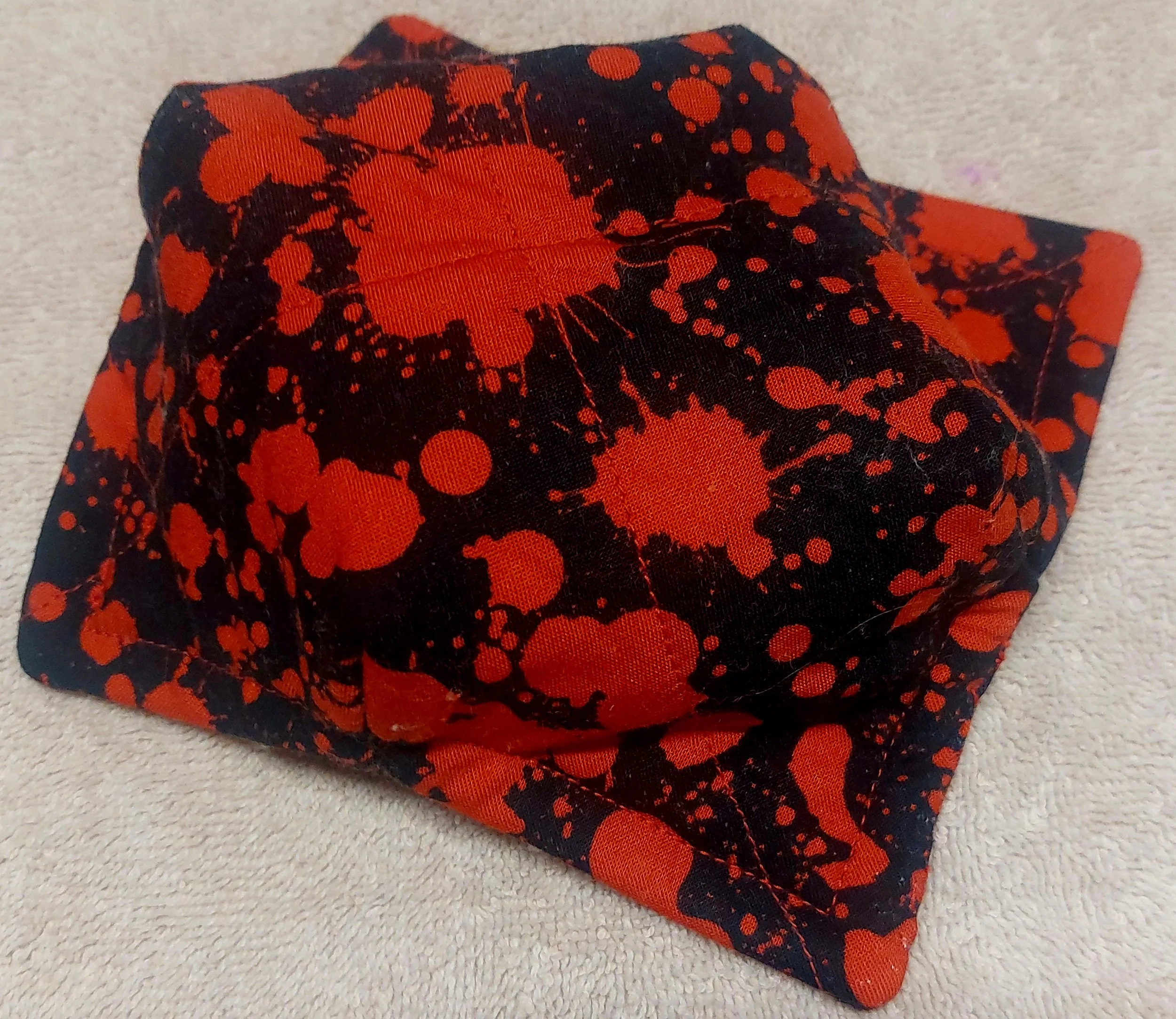 Black with Bloody Splash Small Microwaveable Bowl Cozy