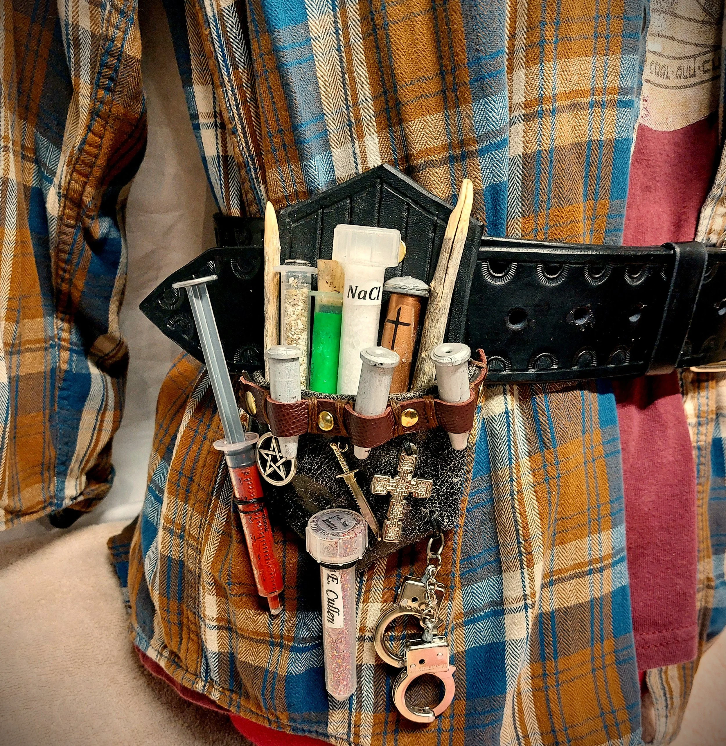 Vampire Monster Kit 1 on flannel.jpg