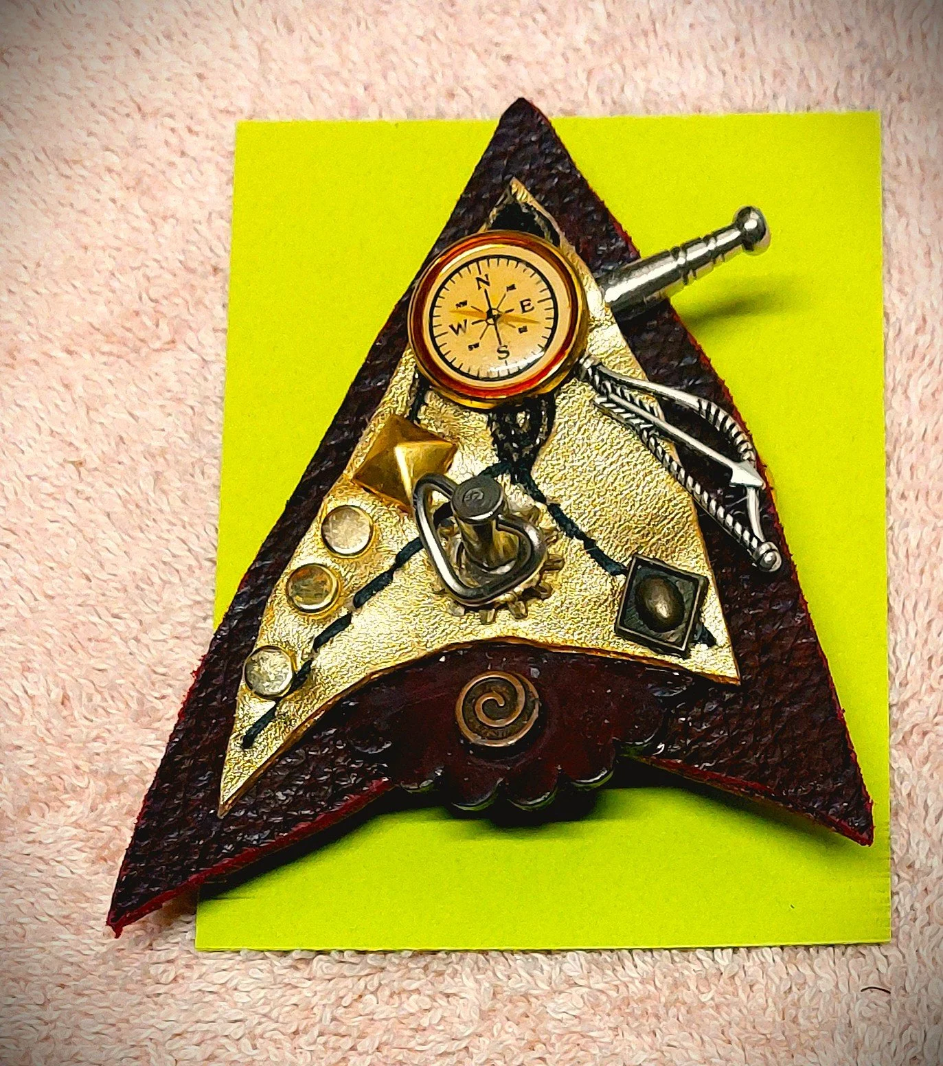 Steamtrek Delta Communicator Navigator's Badge 26 Unique 2