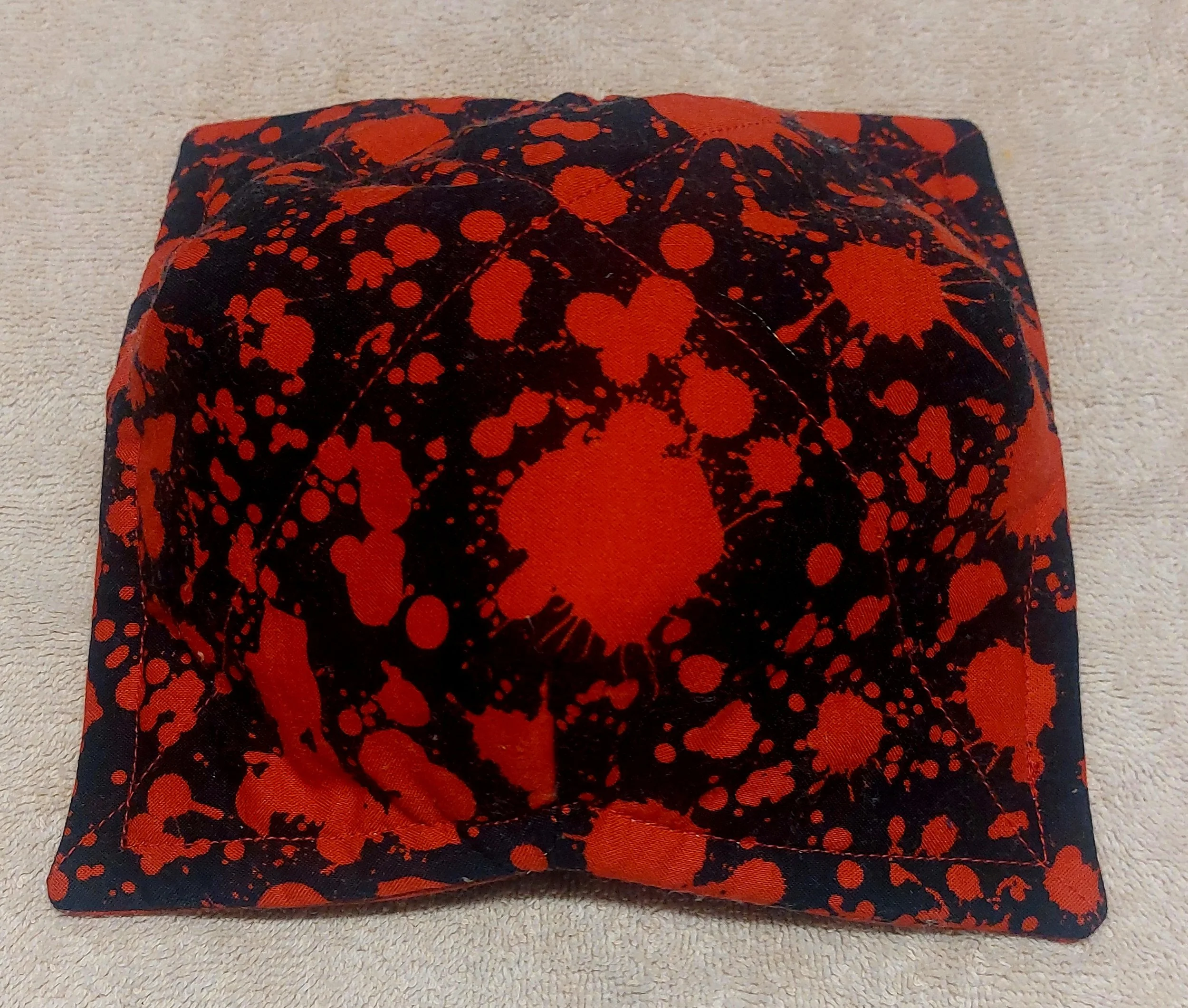 Black with Bloody Splash Med Microwaveable Bowl Cozy