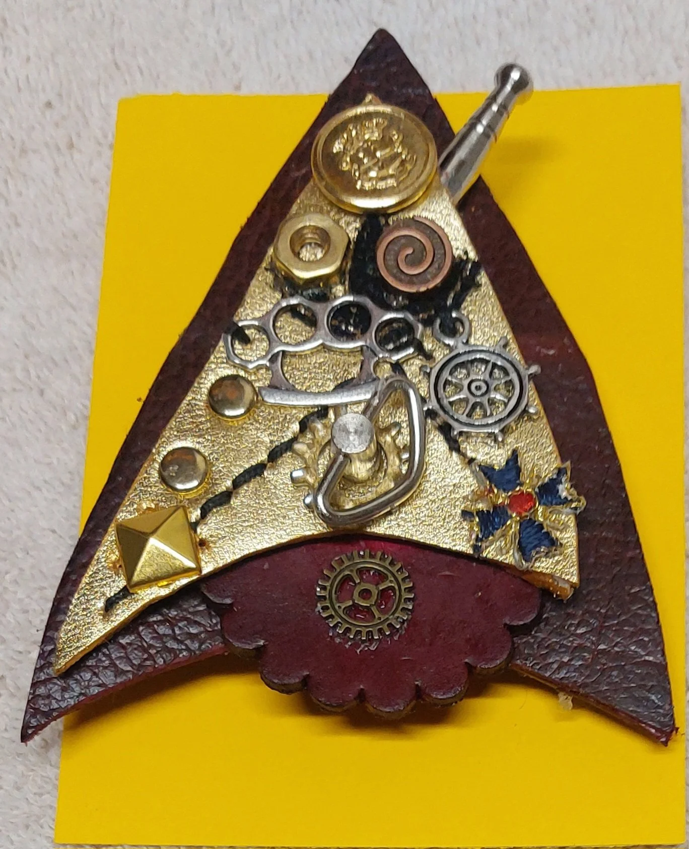 Steamtrek Delta Communicator Fleet Admiral's Badge Unique 1