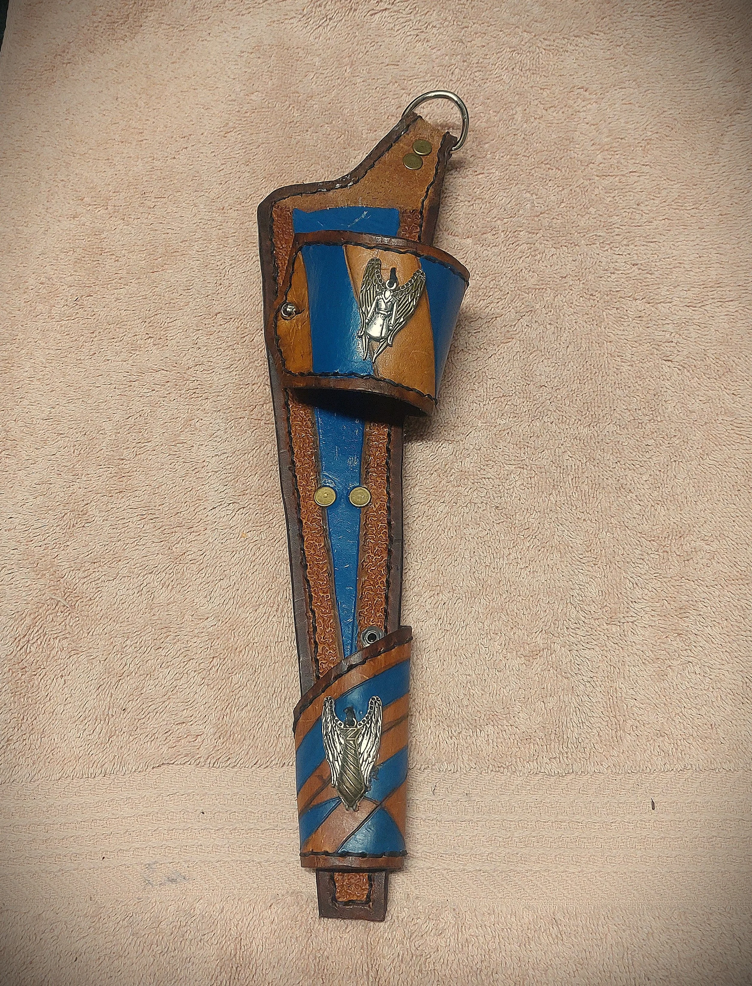 Unique Tans and Royal Castiel (Wings, Trench Coat and Necktie Details) Angel Blade Holster Only