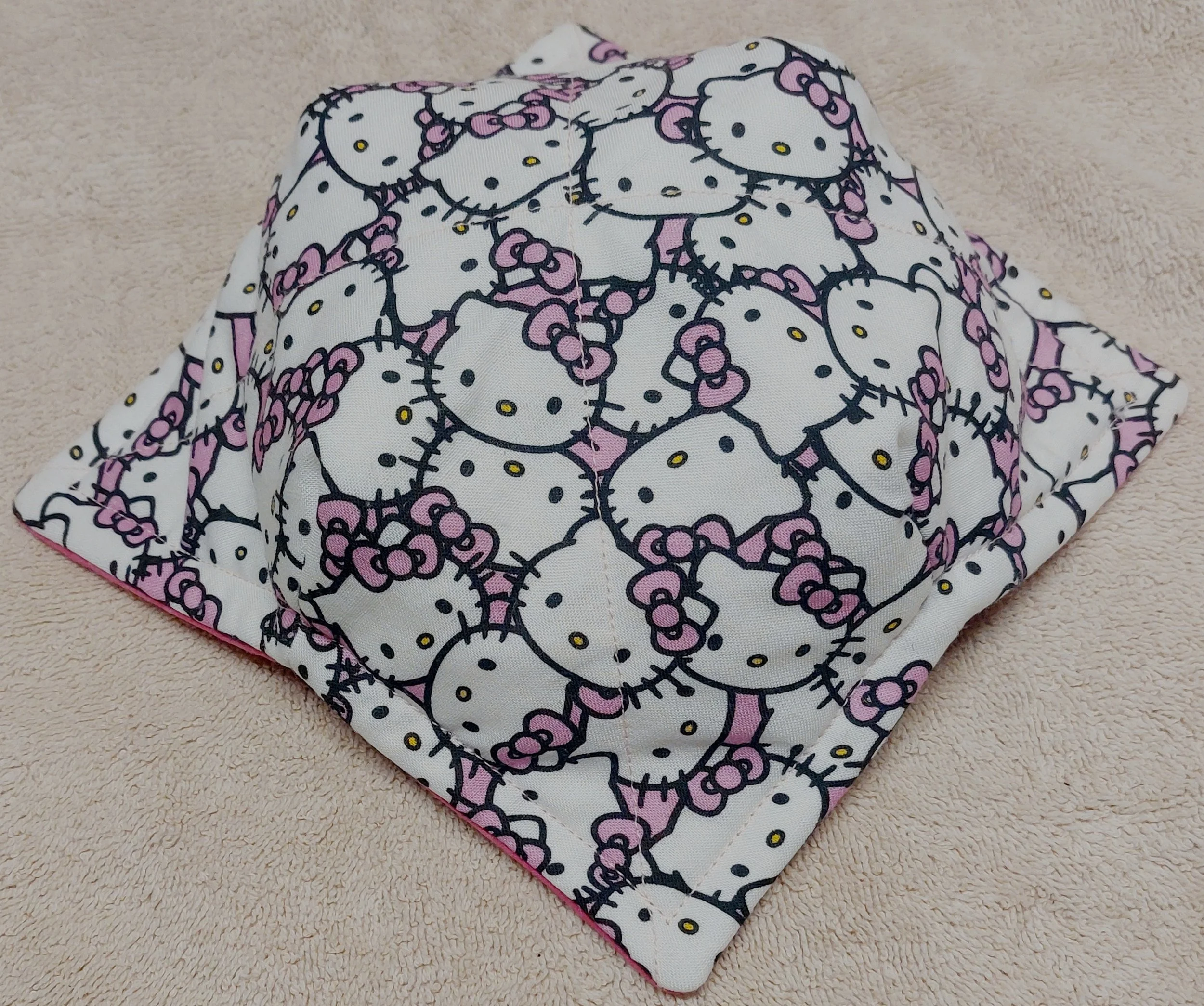 Pink and White Hello Kitty Med Microwaveable Bowl Cozy