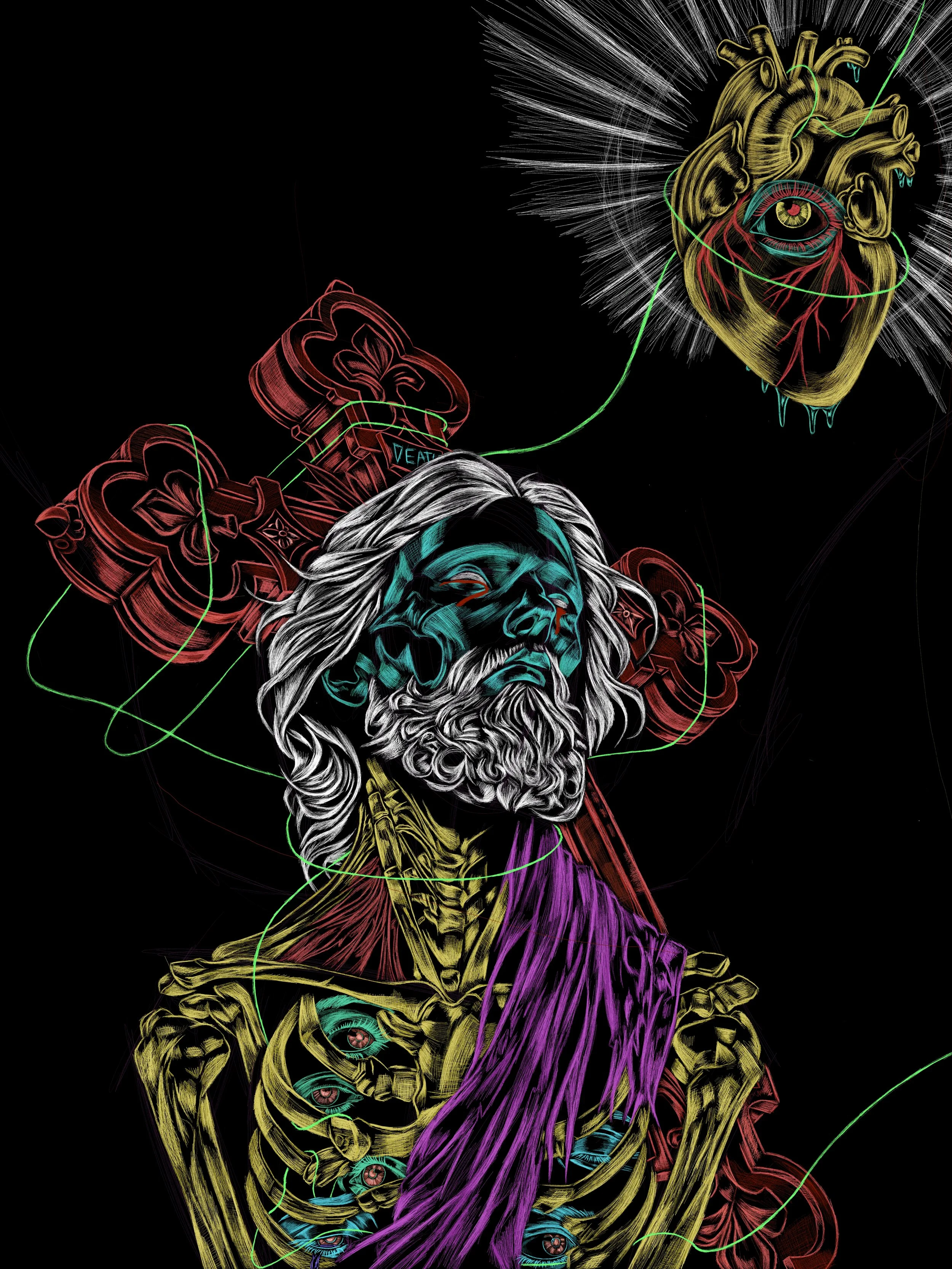 Soul Portrait I, 2026. Digital/printed on metal canvas, - 5400px x 7200px/18 x 24 in