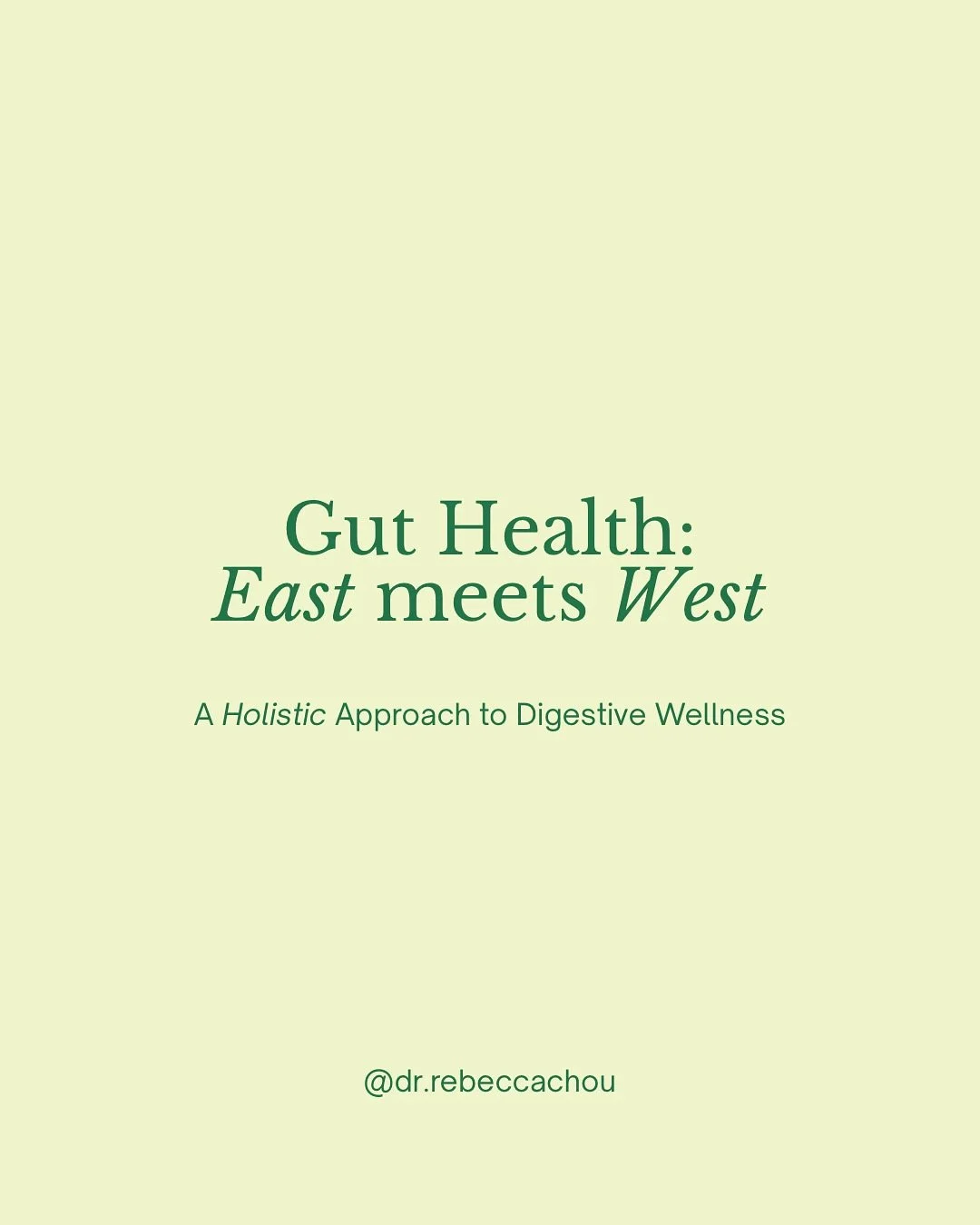 Gut Health: East Meets West 

Your gut isn&rsquo;t just about digestion&mdash;it&rsquo;s the foundation of your overall well-being. Both Western medicine and Traditional Chinese Medicine (TCM) recognize its importance, but they explain it in differen