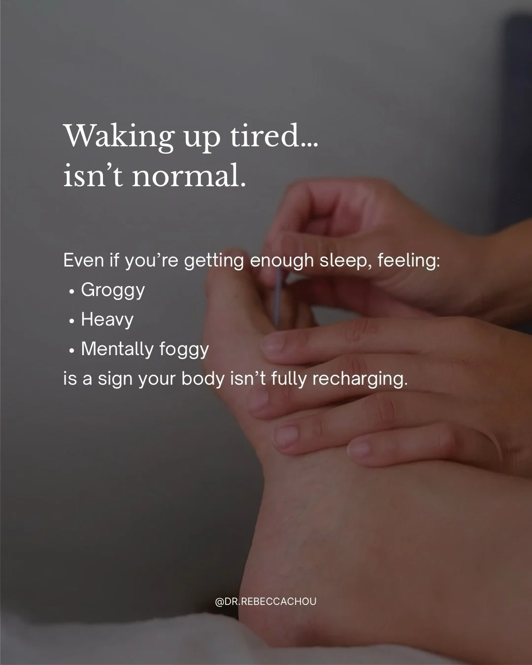 Lately I&rsquo;ve been waking up feeling more tired and groggy than I used to, even when I&rsquo;m getting what should be enough sleep. It&rsquo;s been a bit of a reminder that sleep alone doesn&rsquo;t always equal restoration.

I&rsquo;ve been lean
