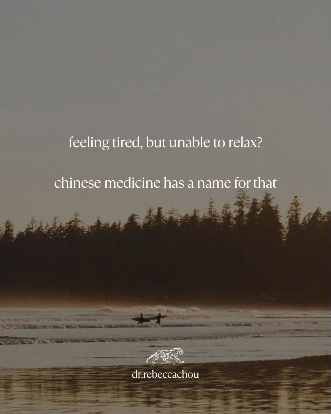 Ever feel completely exhausted, but somehow still unable to relax?
You finally sit down at the end of the day and suddenly your brain is replaying conversations, thinking about tomorrow, remembering everything you forgot to do...
From a Chinese medic