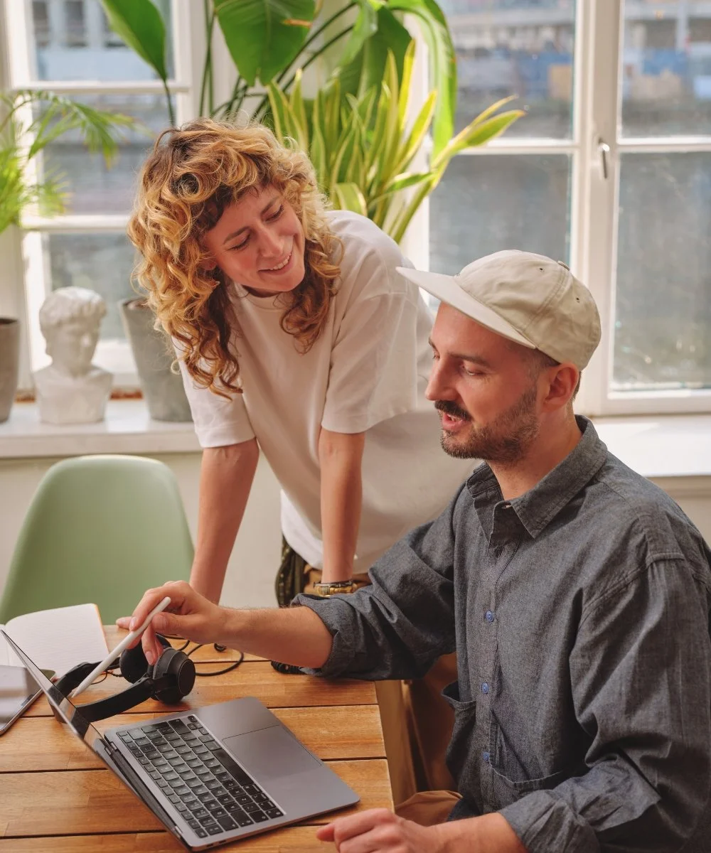 Financial management team working on organizational planning