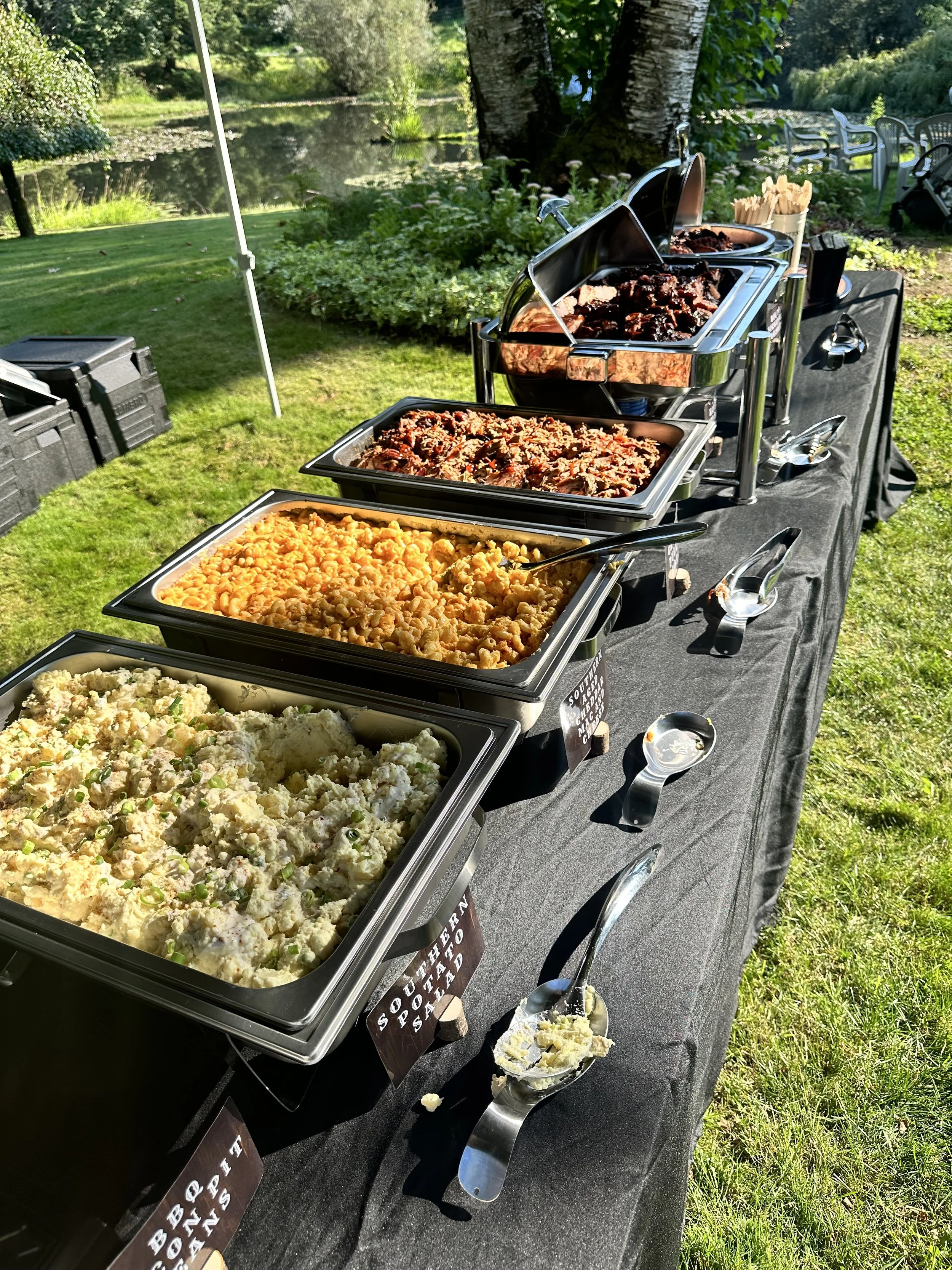 Catering for an amazing Family who lost a great family member and he as a pit master wanted the best BBQ for his celebration of life! 