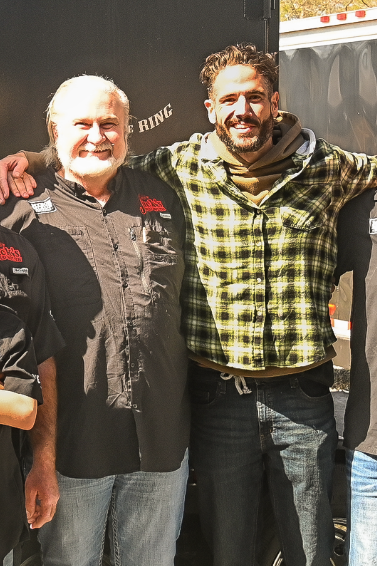 Pitmaster T and his Mentor the Great Myron Mixon! The most winningest man in BBQ himself!