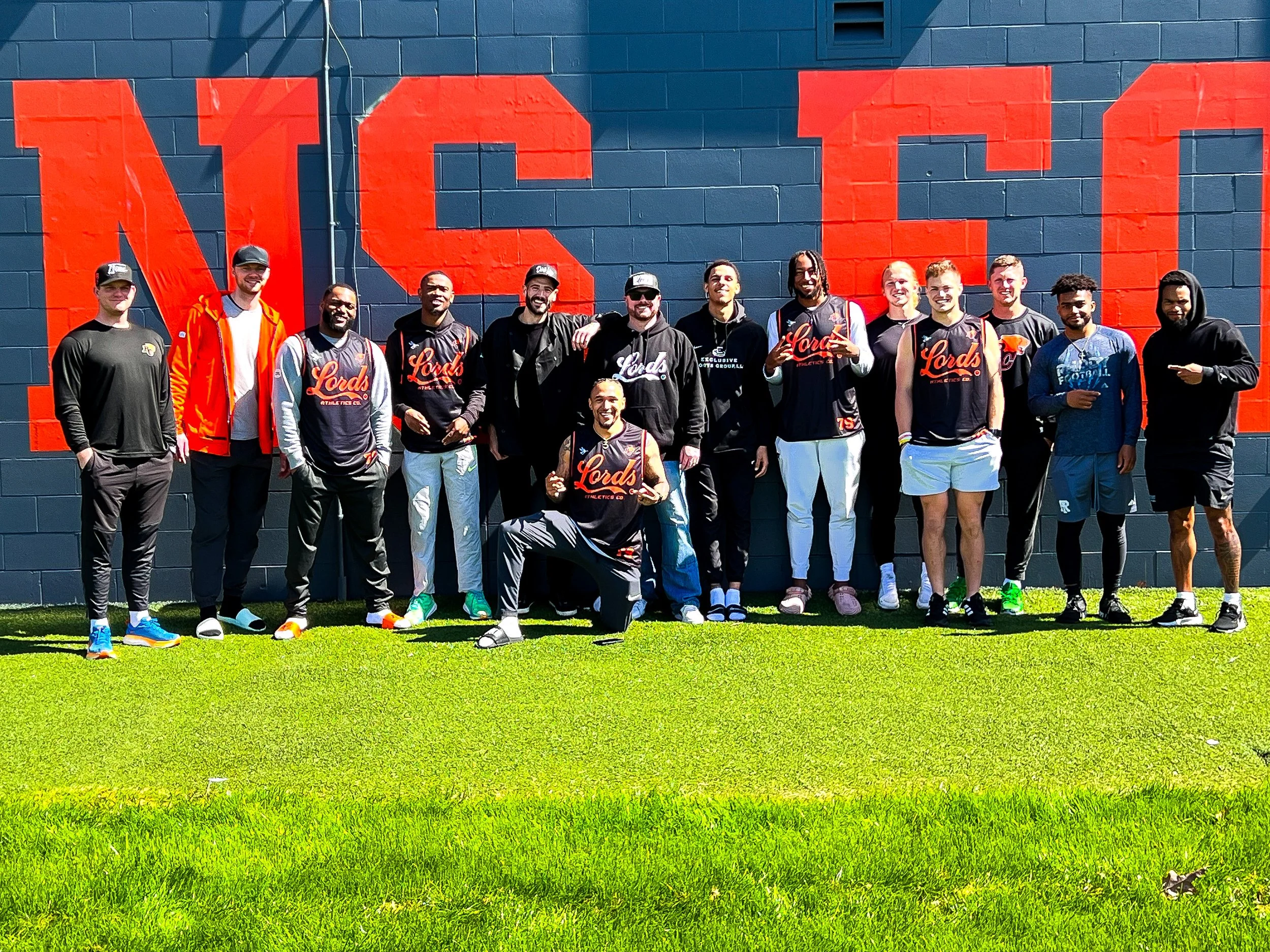 bbq Catering for the BC lions football team at their practice facility in Surrey BC 