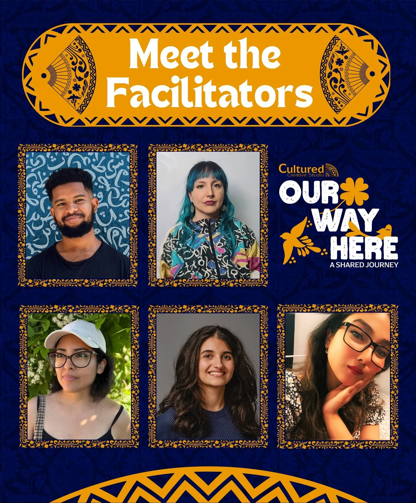 MEET THE WORKSHOP FACILITATORS! Each of our facilitators carries a unique journey rooted in their artistic practice and shaped by the experience of adapting to a new home in Halifax. From self-taught creators to academically trained artists, they bri