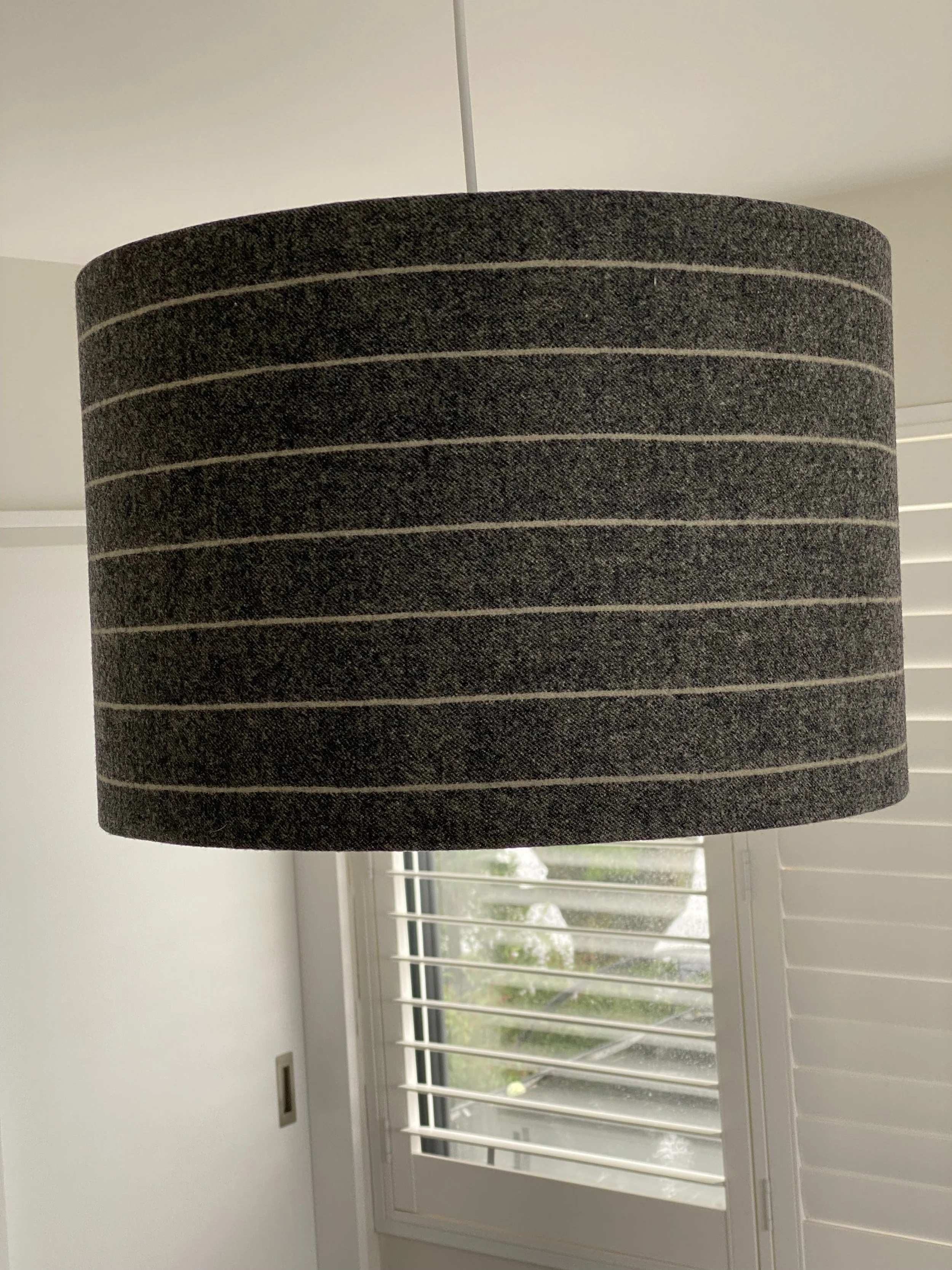 Oxford Stripe Drum Shade