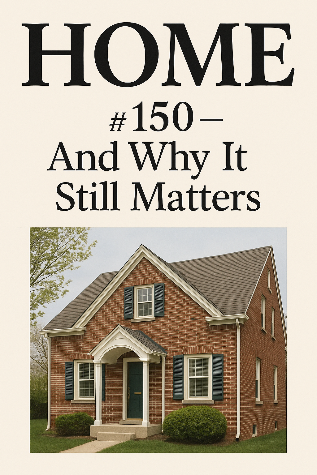 Home #150 — And Why It Still Matters
