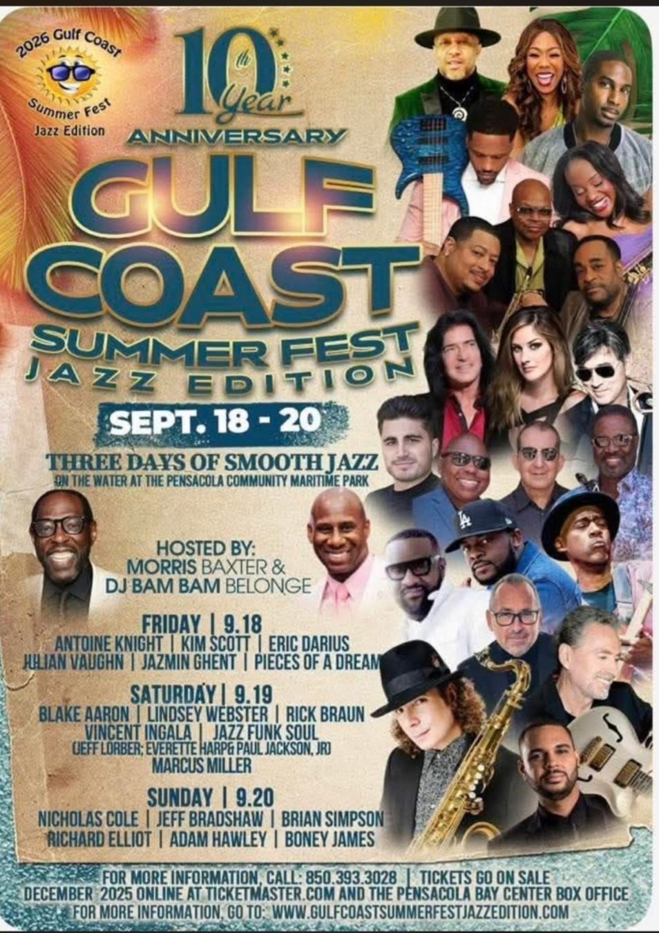 Gulf Coast Summer Jazz Fest | Pensacola, Fl