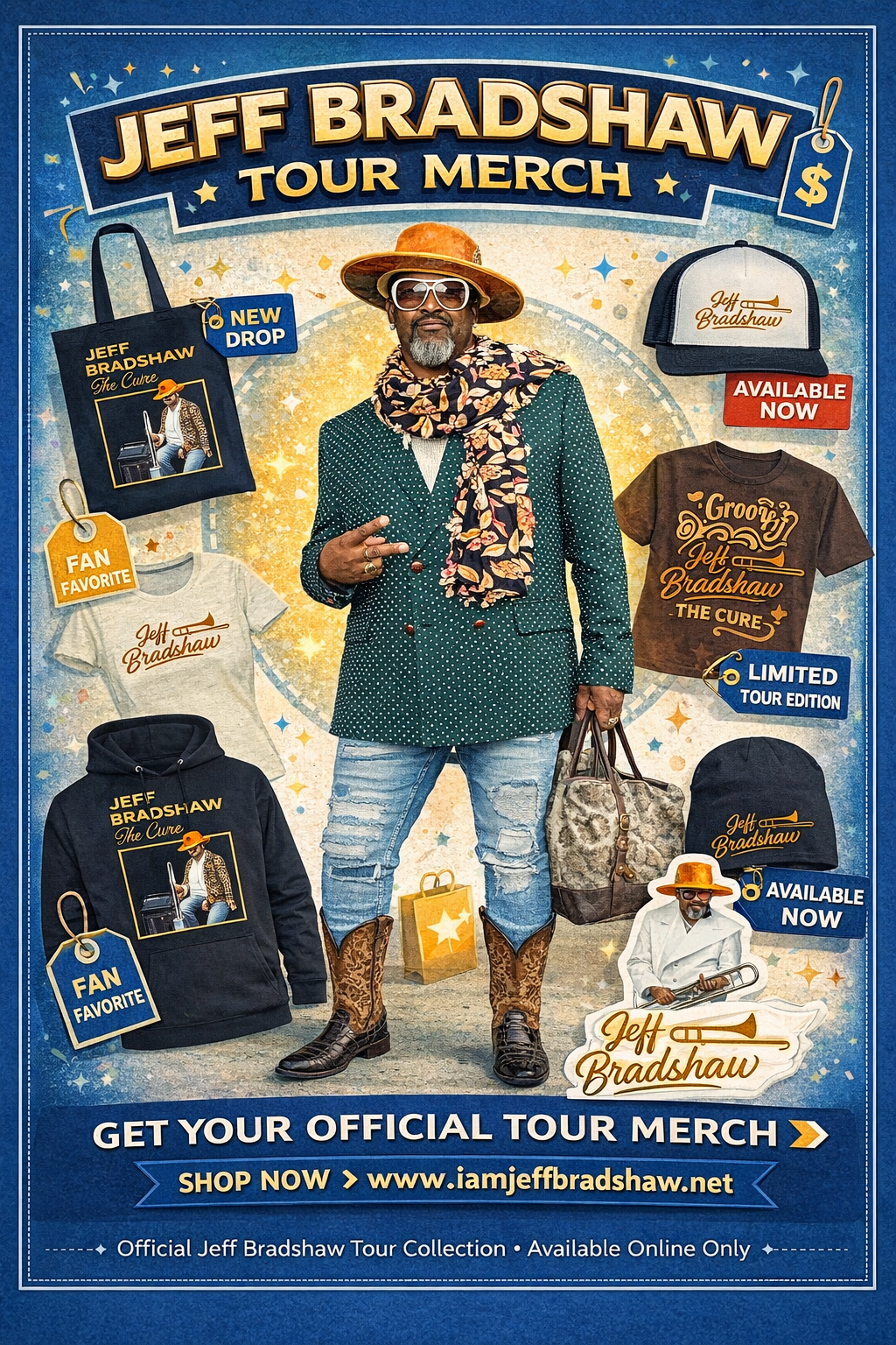Jeff Bradshaw Tour Merchandise