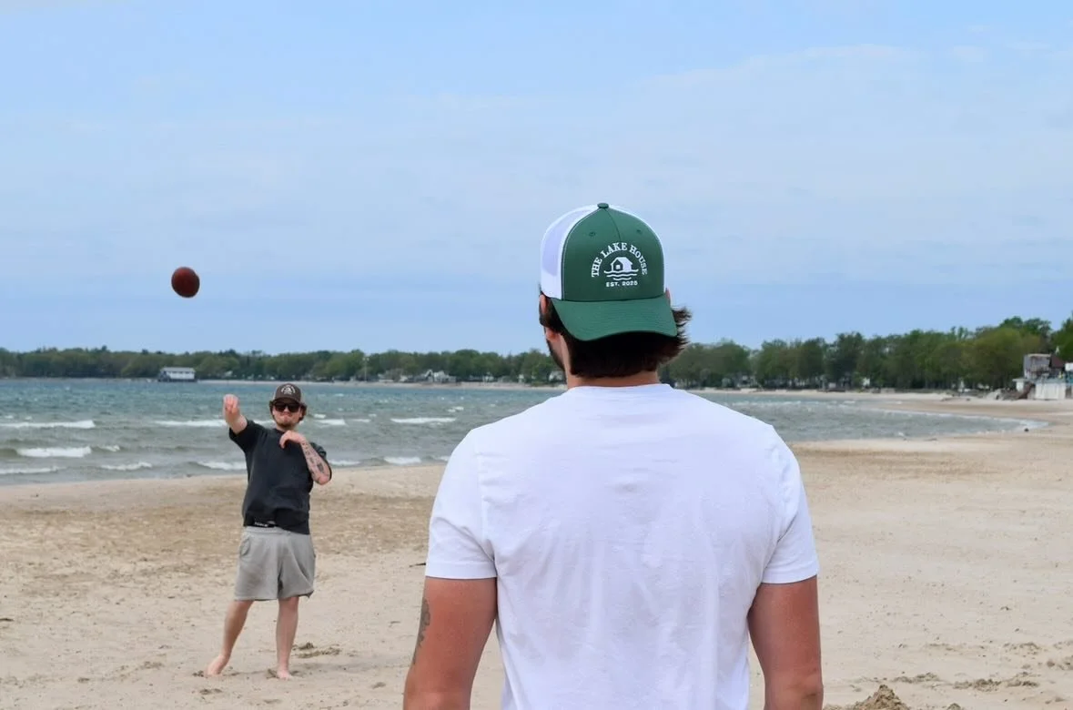 the perfect addition to a day at the beach 
#beach #football #lakehouse #muskoka