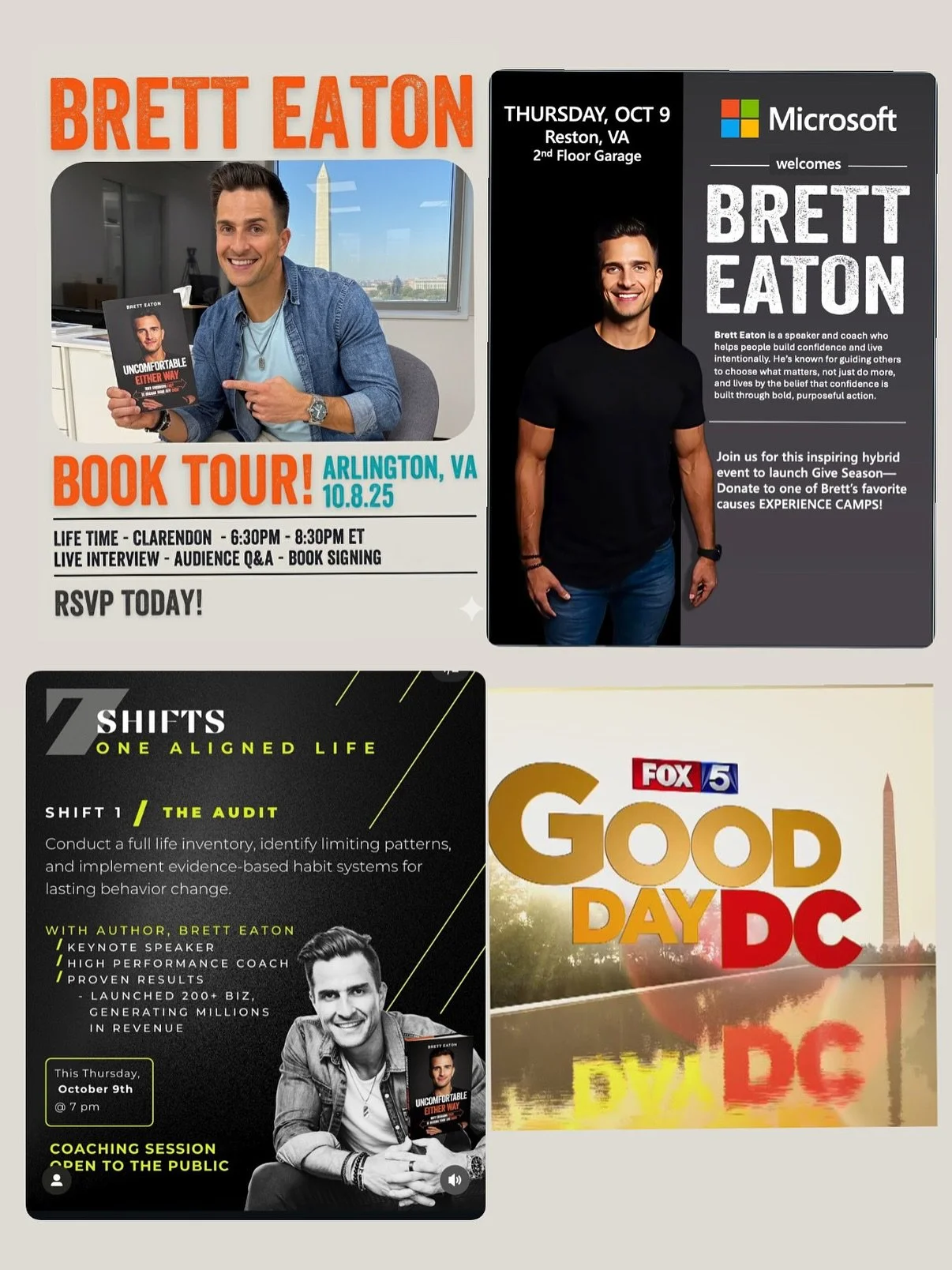 4 Incredible Events This Week In DC/NoVA!

1️⃣ The Uncomfortable Either Way Book Tour Event: Wednesday October 8th @ 6:30pm.

This event is open to the public and everyone is welcome. *This event is 🆓 to attend as long as you RSVP - comment &ldquo;T