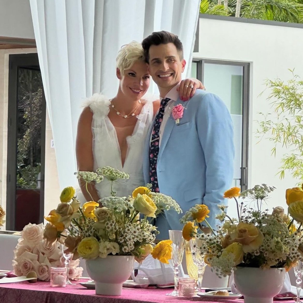 2 years married to my best friend ! Wow! Time flies fast when you are living life, supporting each other, making each other laugh, creating a home that brings so much fun and happiness to so many of our friends and family&hellip;and adding the best p