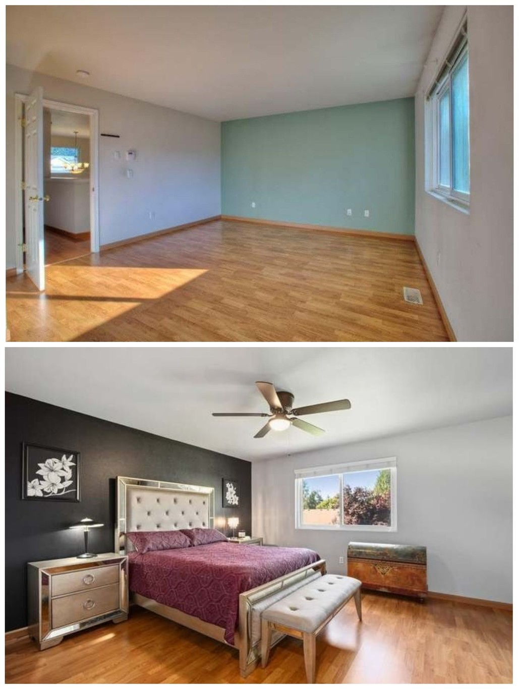 Bedroom Paint + Fixtures