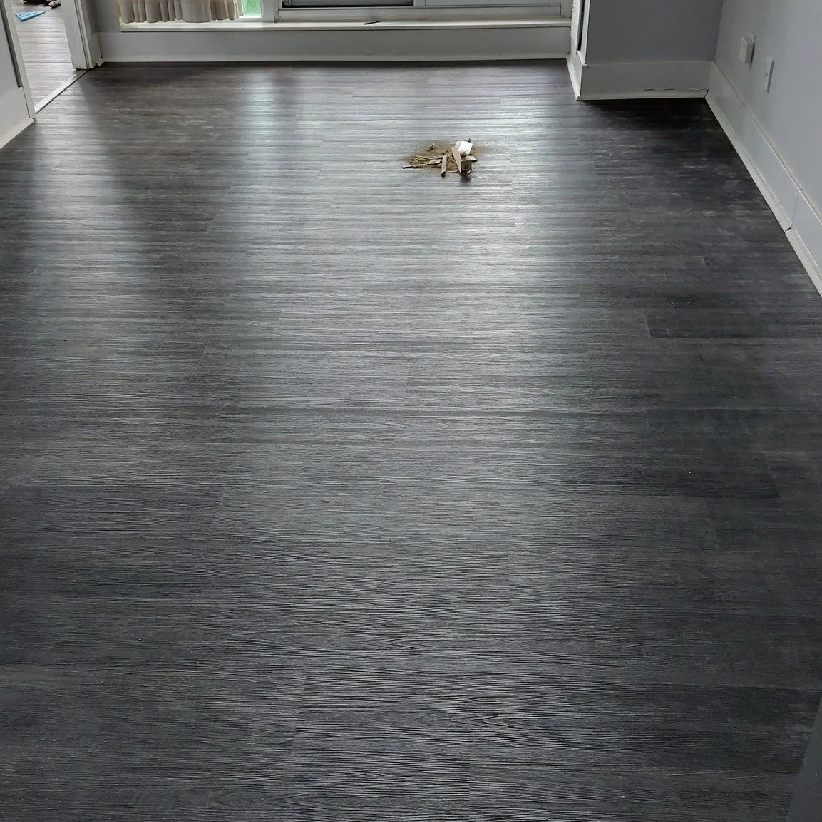 Vinyl plank installation. #vinyls #vinylinstallation