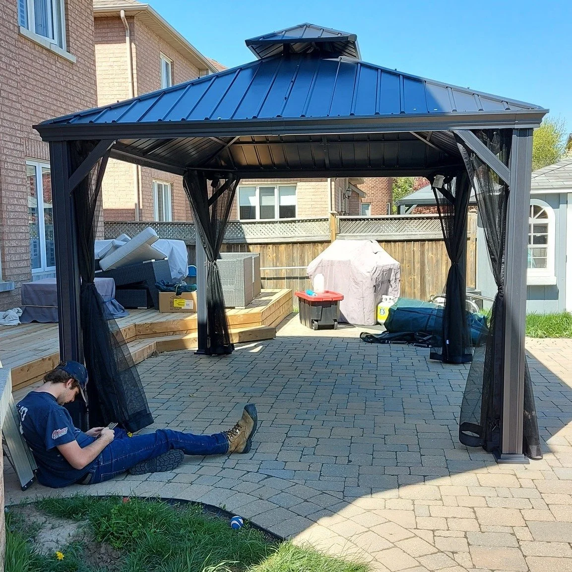 Gazebo assembly #gazebo #gazebos #gazeboassembly
