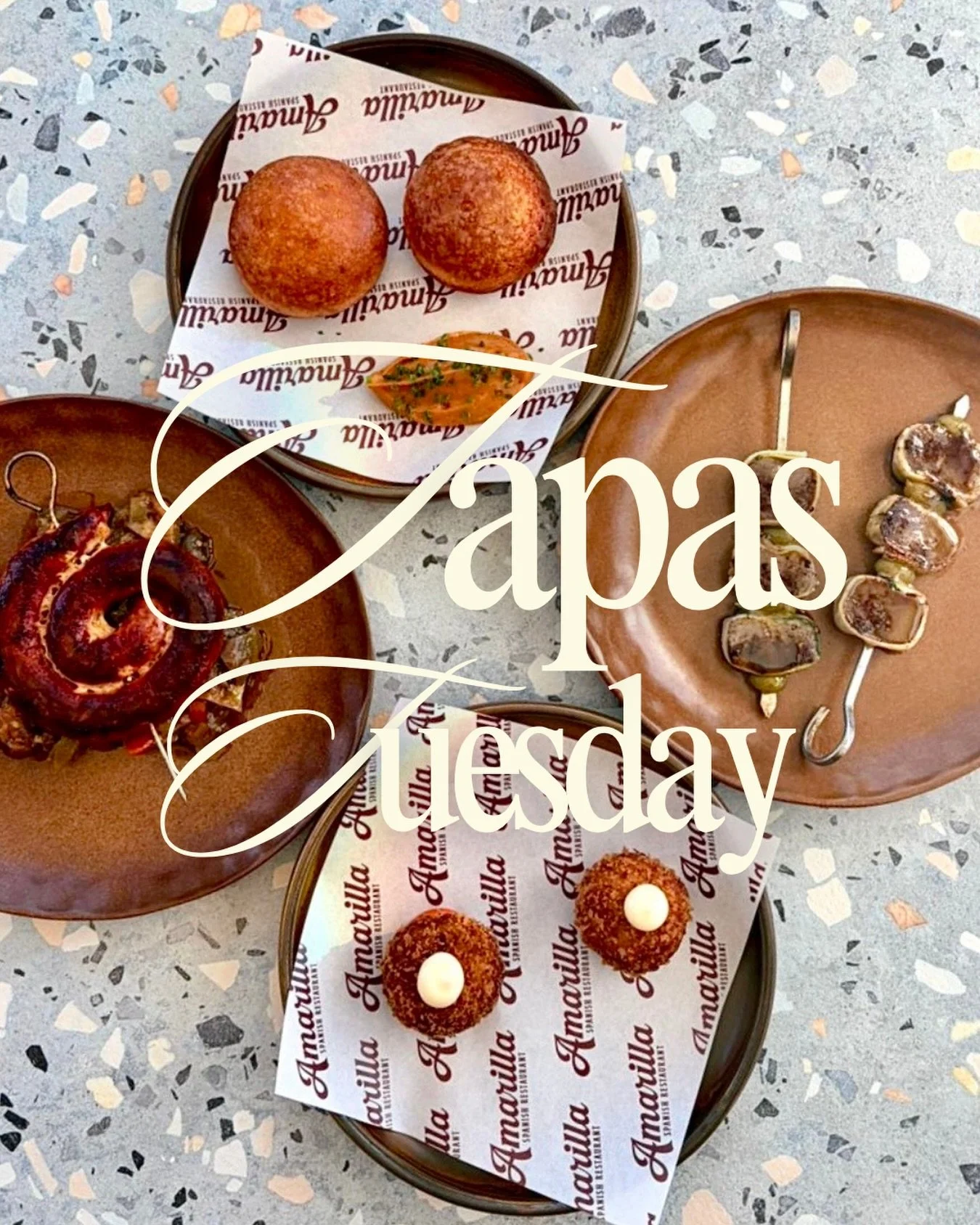It&rsquo;s Tapas Tuesday! 

We still have a few tables available for dinner tonight, and this week&rsquo;s menu are worth stepping out for. 

$45pp gets you four tapas plates - a mix of our regular menu faves and some from our chef&rsquo;s test kitch