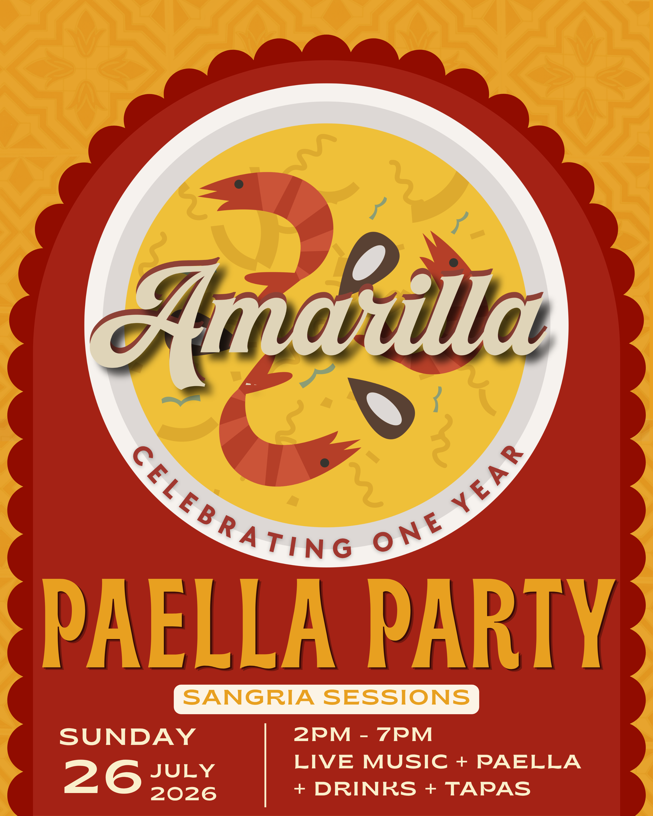 Paella Party to Celebrate One Year of Amarilla July 26
