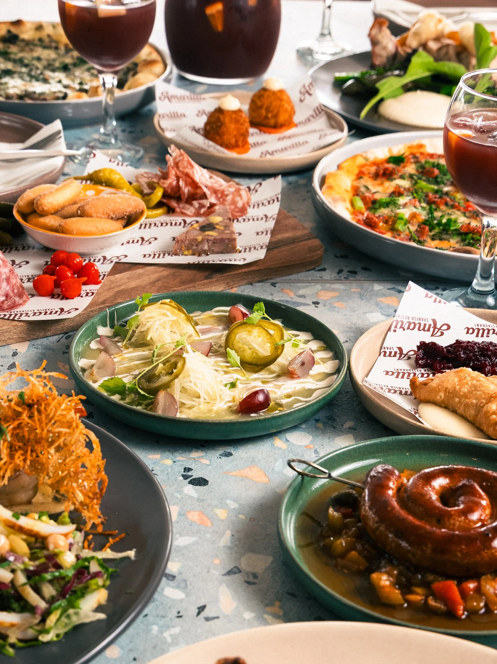 spanish tapas plates at terrigal restaurant Amarilla