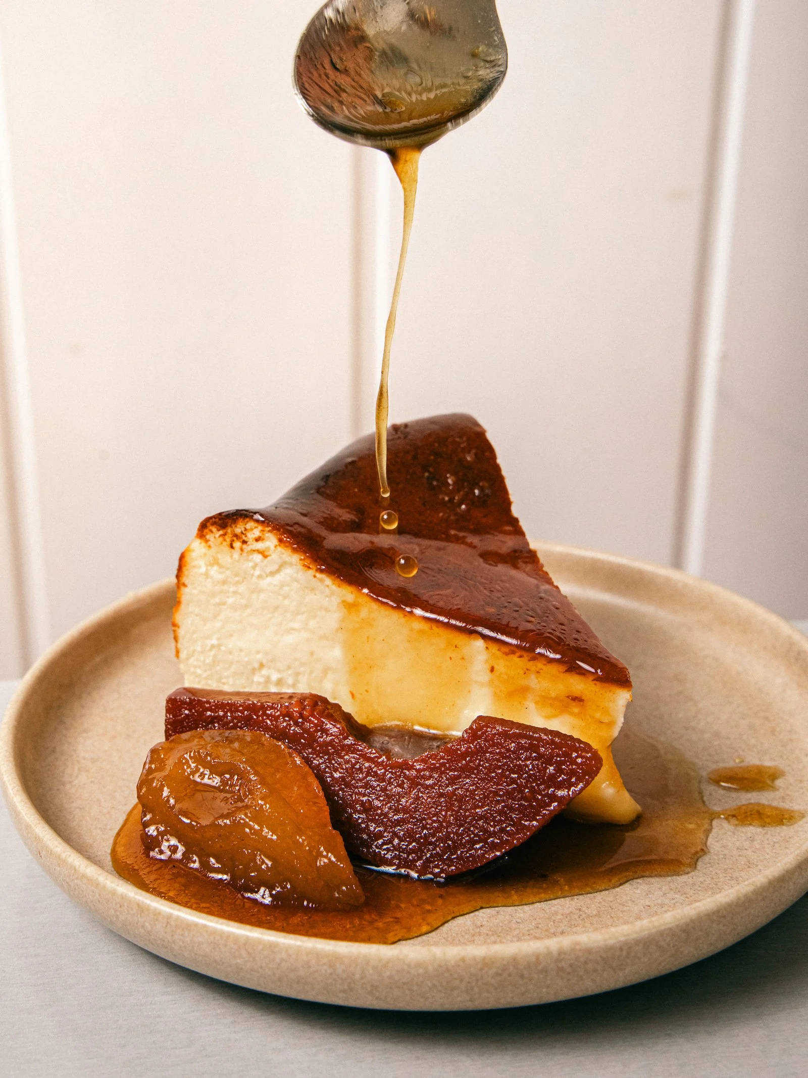 Gluten Free Basque cheesecake. at Central Coast restaurant in Terrigal